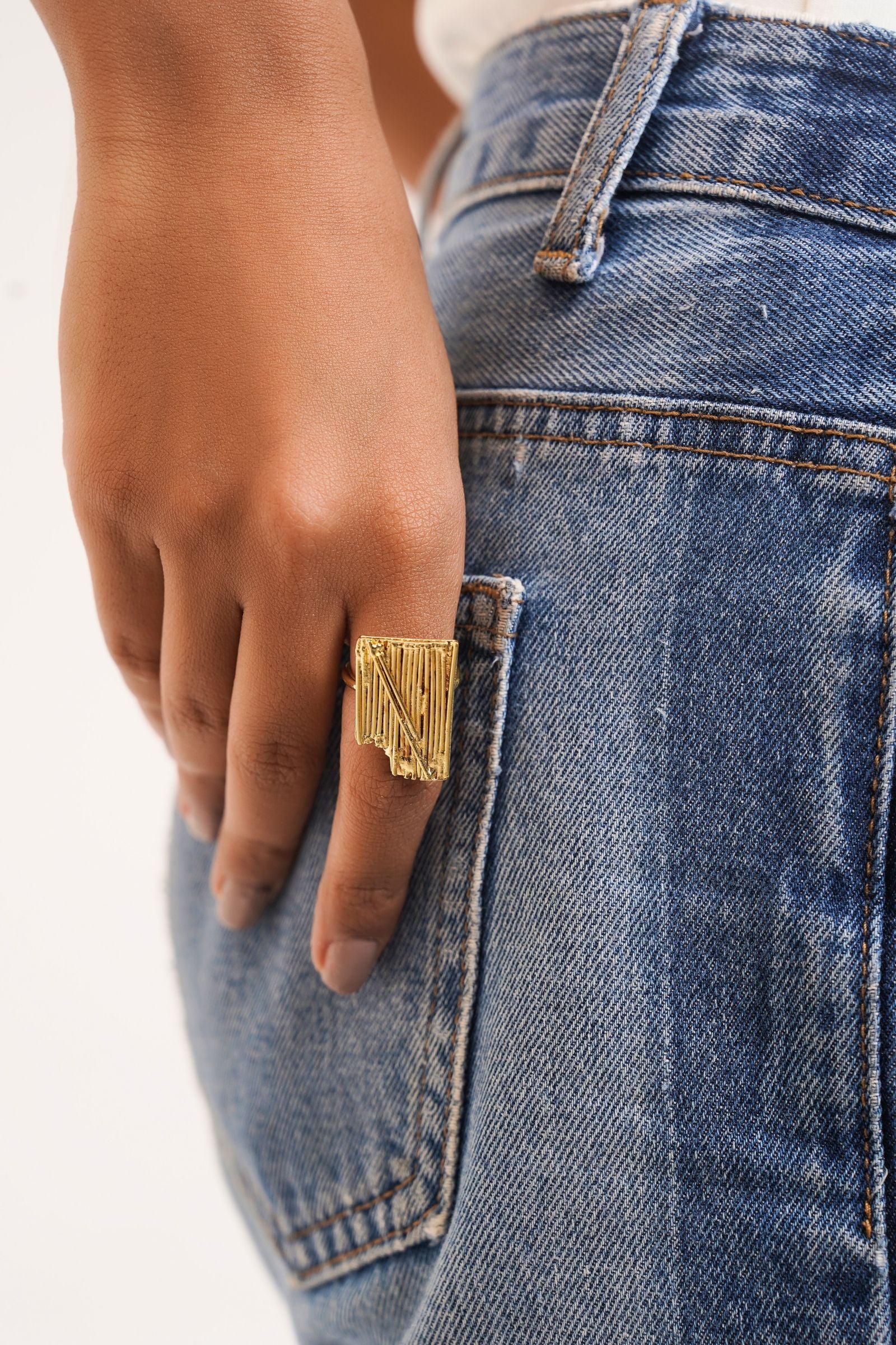 Modern Icon Gold Ring