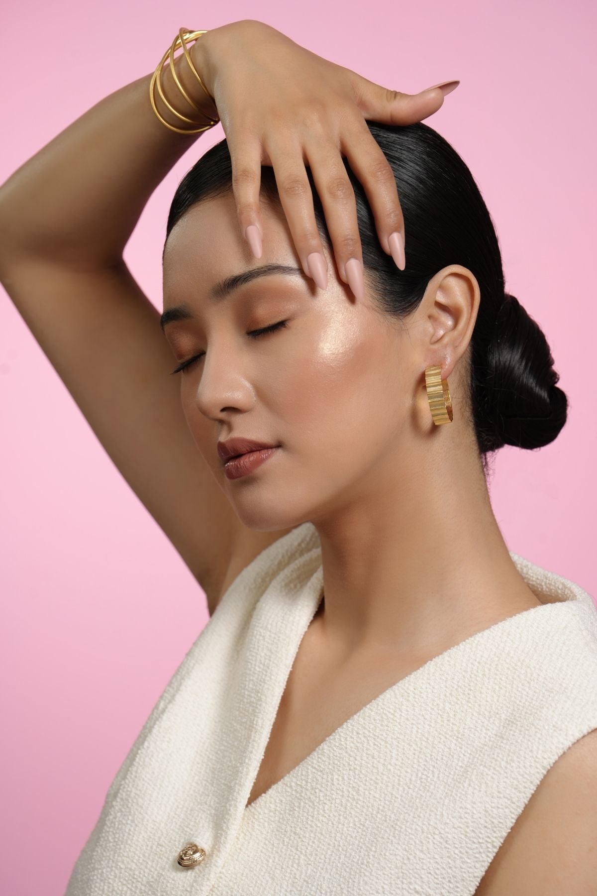Golden Bliss Pop 22K Hoops