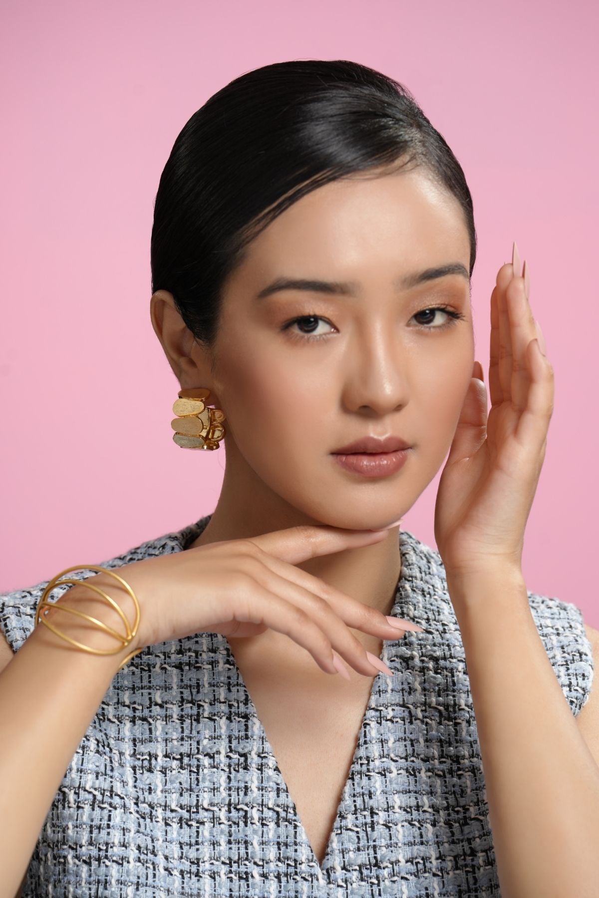Golden Caramel 22K Hoops