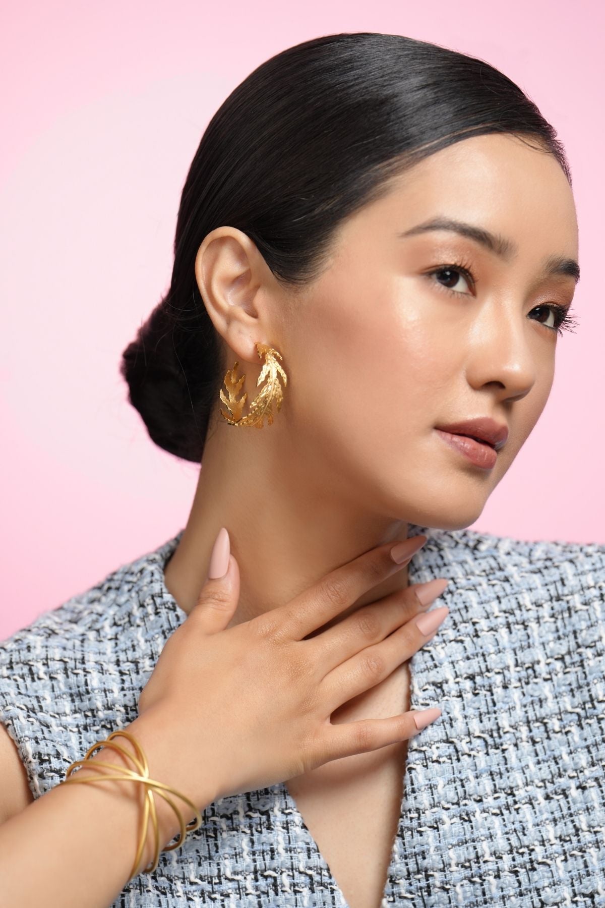 Sweet Ringlet 22K Hoops