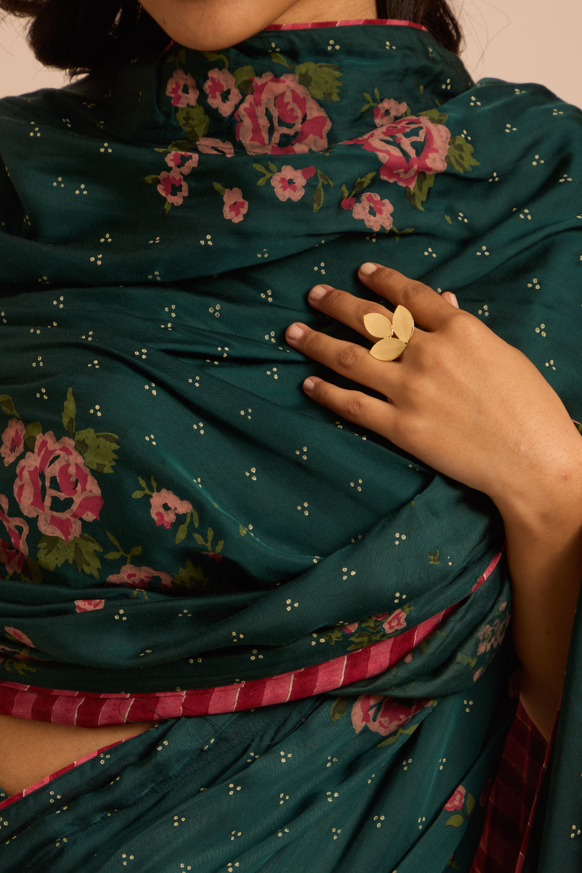 Gold Leaf Statement Ring