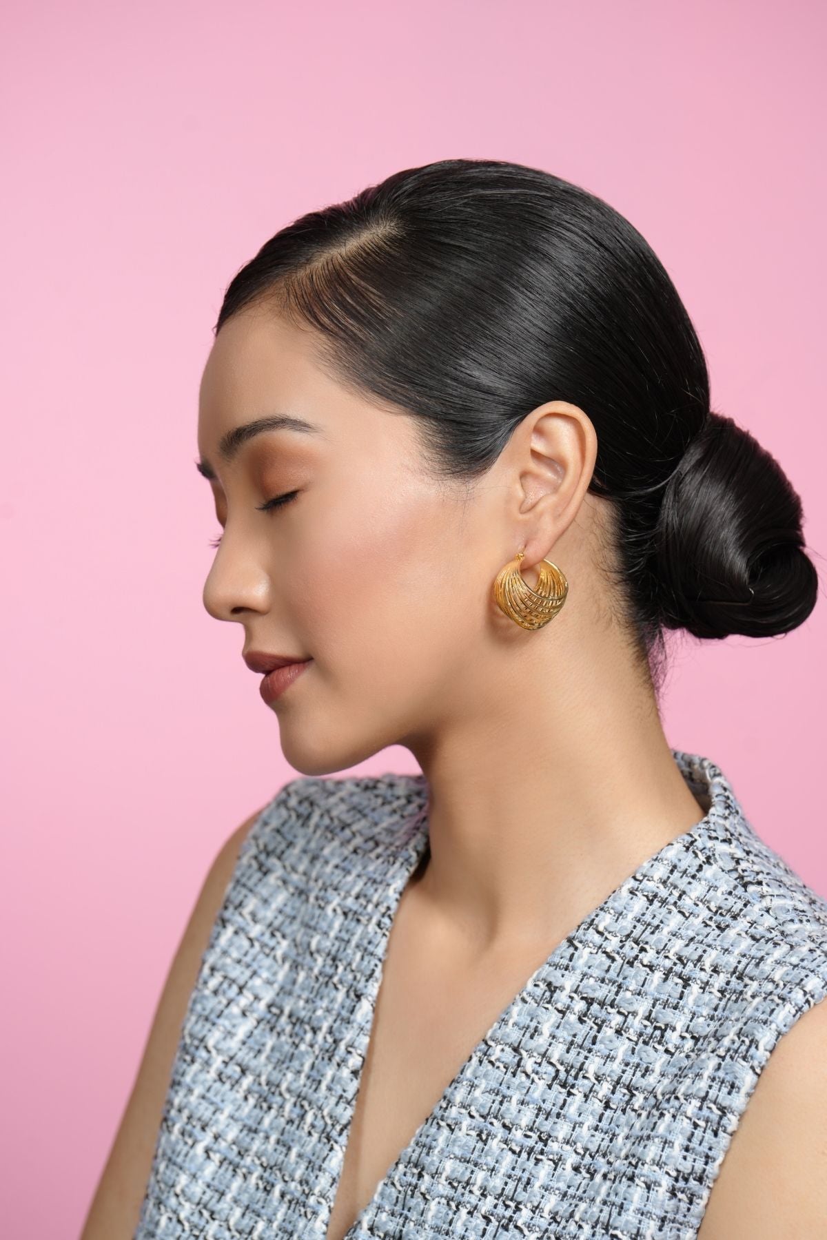 Honey Gold Delight 22K Hoops