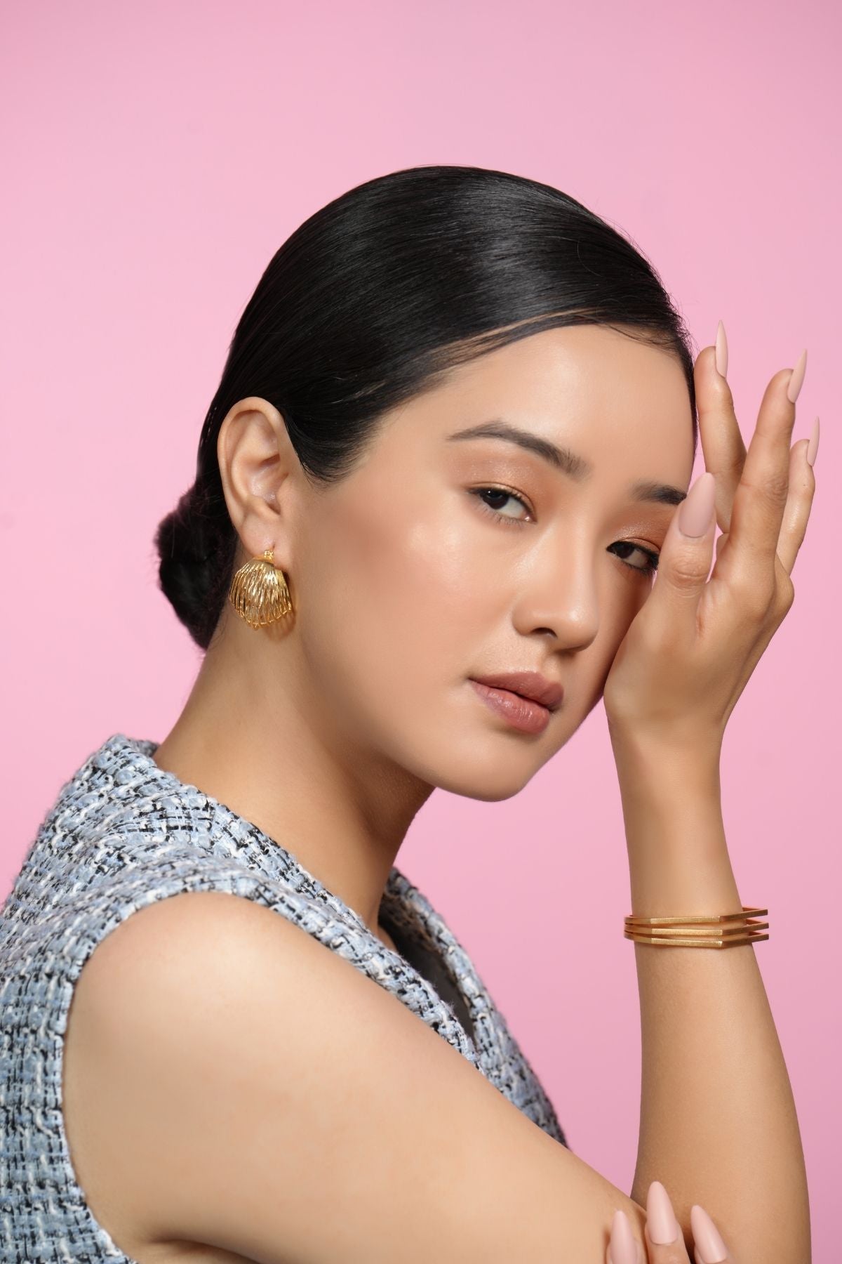 Honey Gold Delight 22K Hoops
