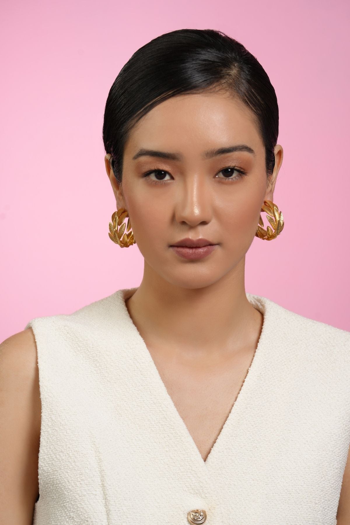 Golden Autumn Candy 22K Hoops