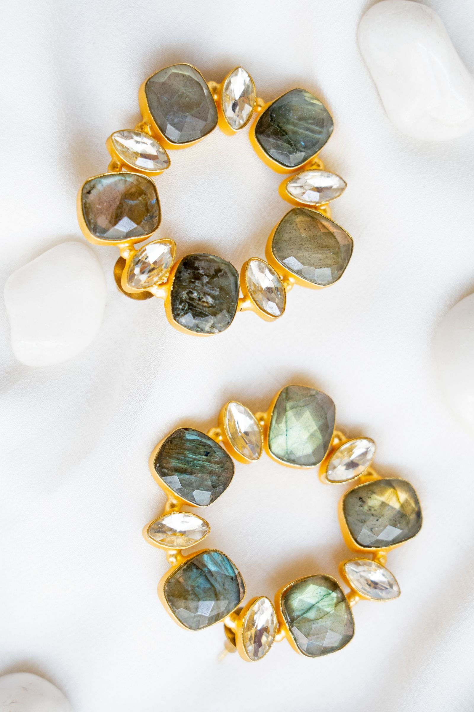 Labodarite Statement Hoops