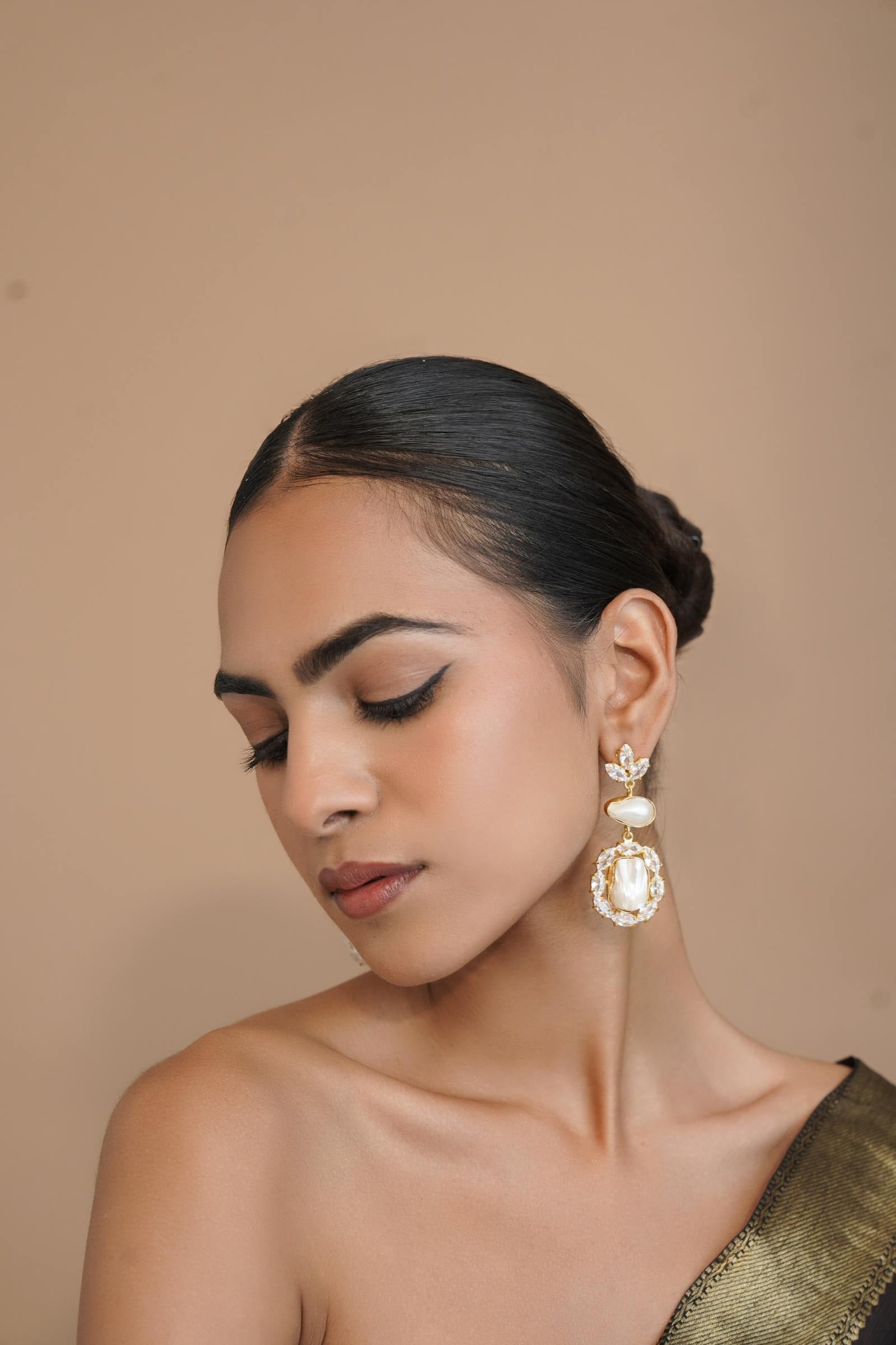 Radiance Pearl Statement Earrings