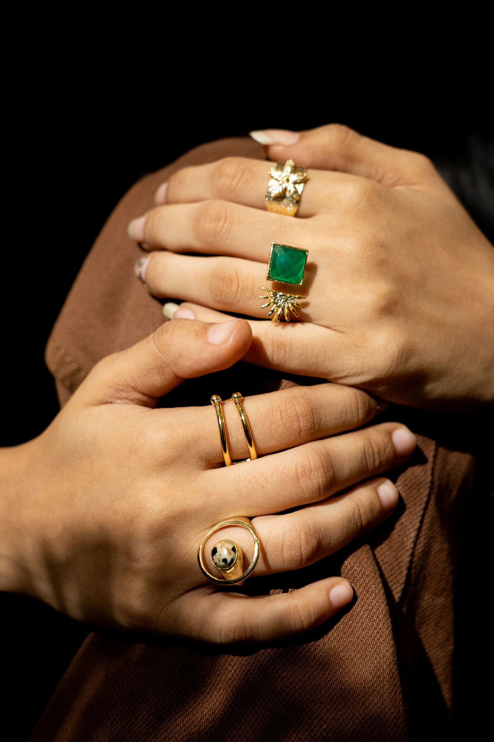 Dalmation Jasper Ring