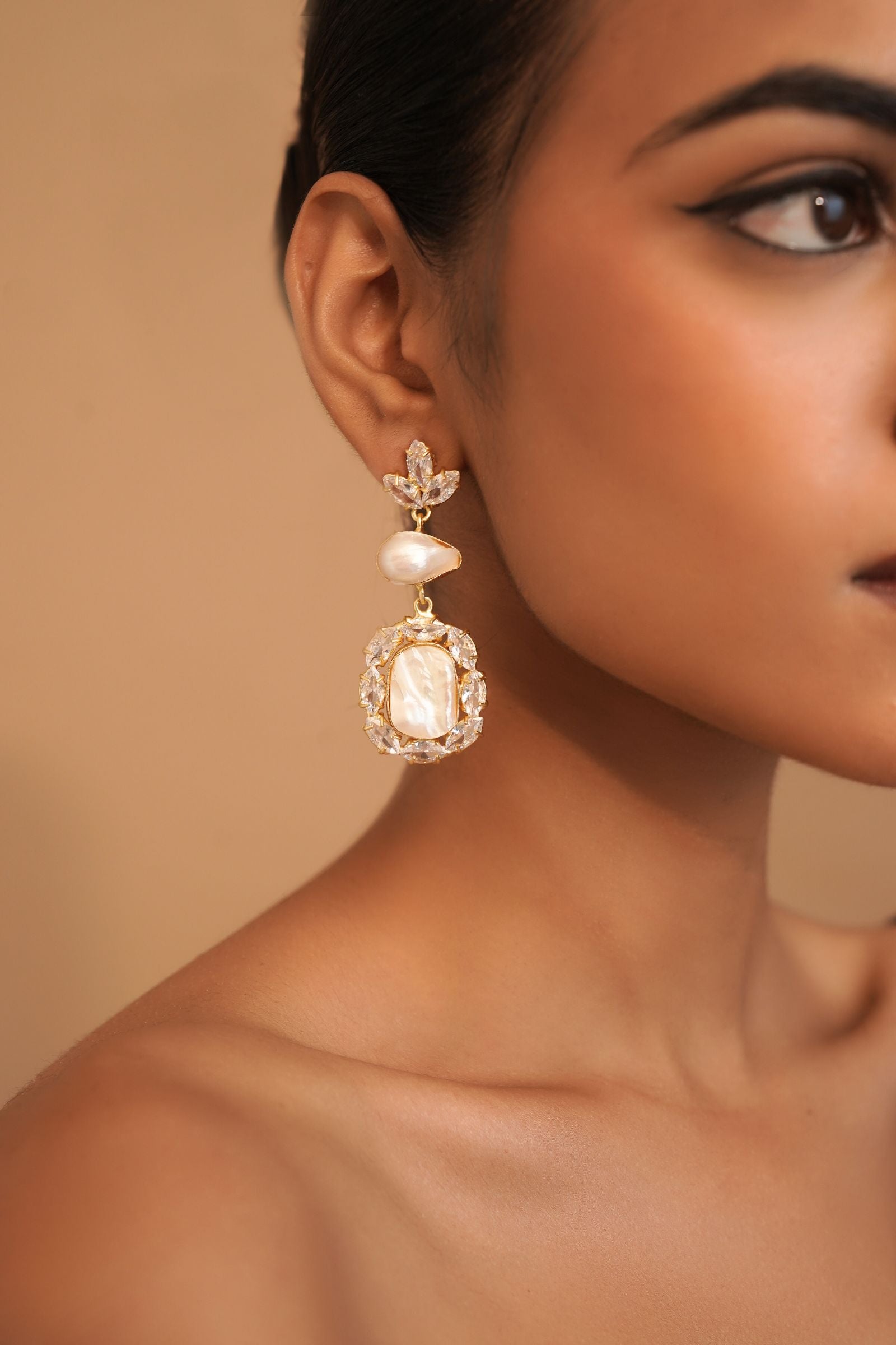 Radiance Pearl Statement Earrings