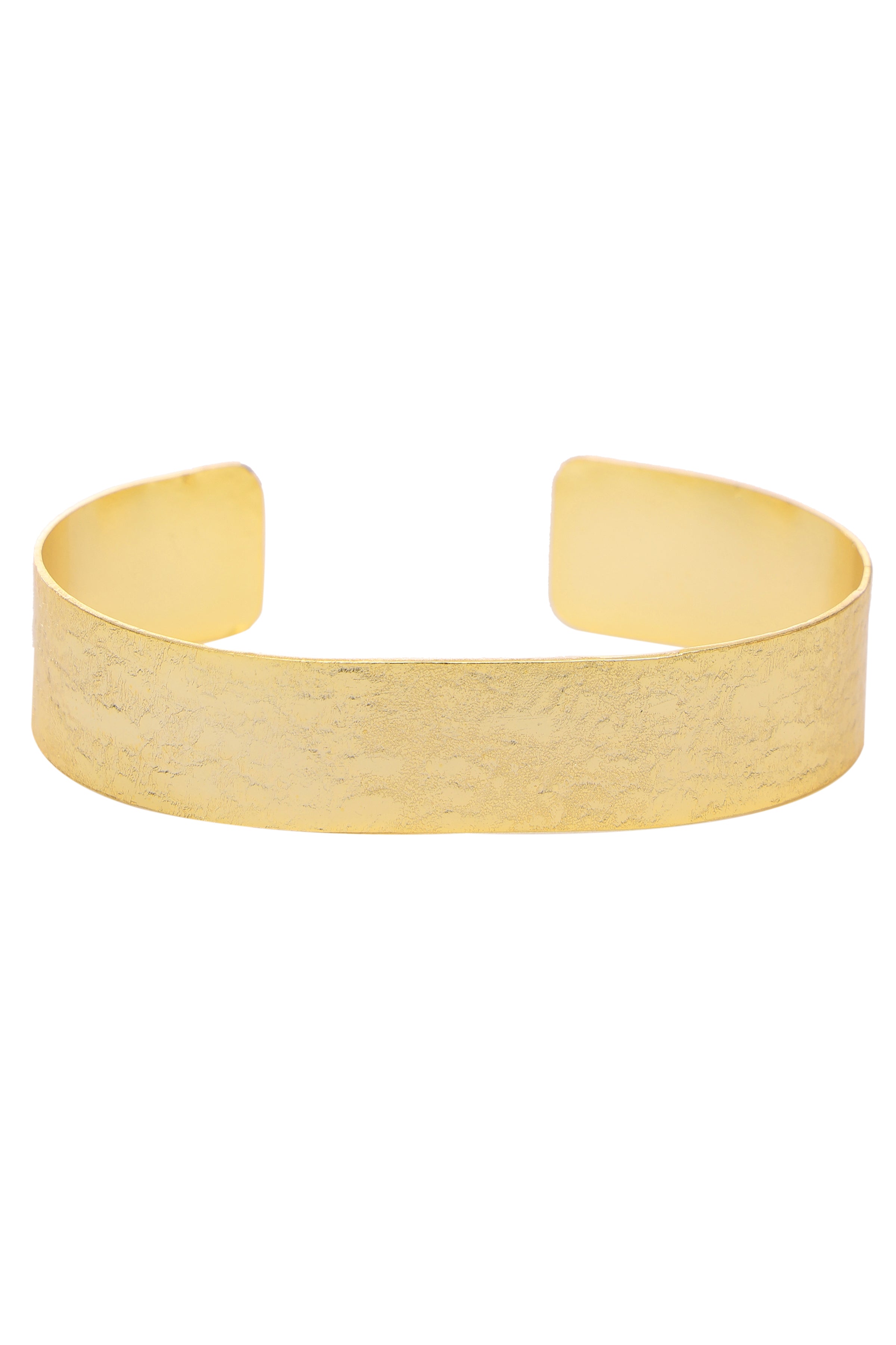 Gold Textured Cuff Bracelet
