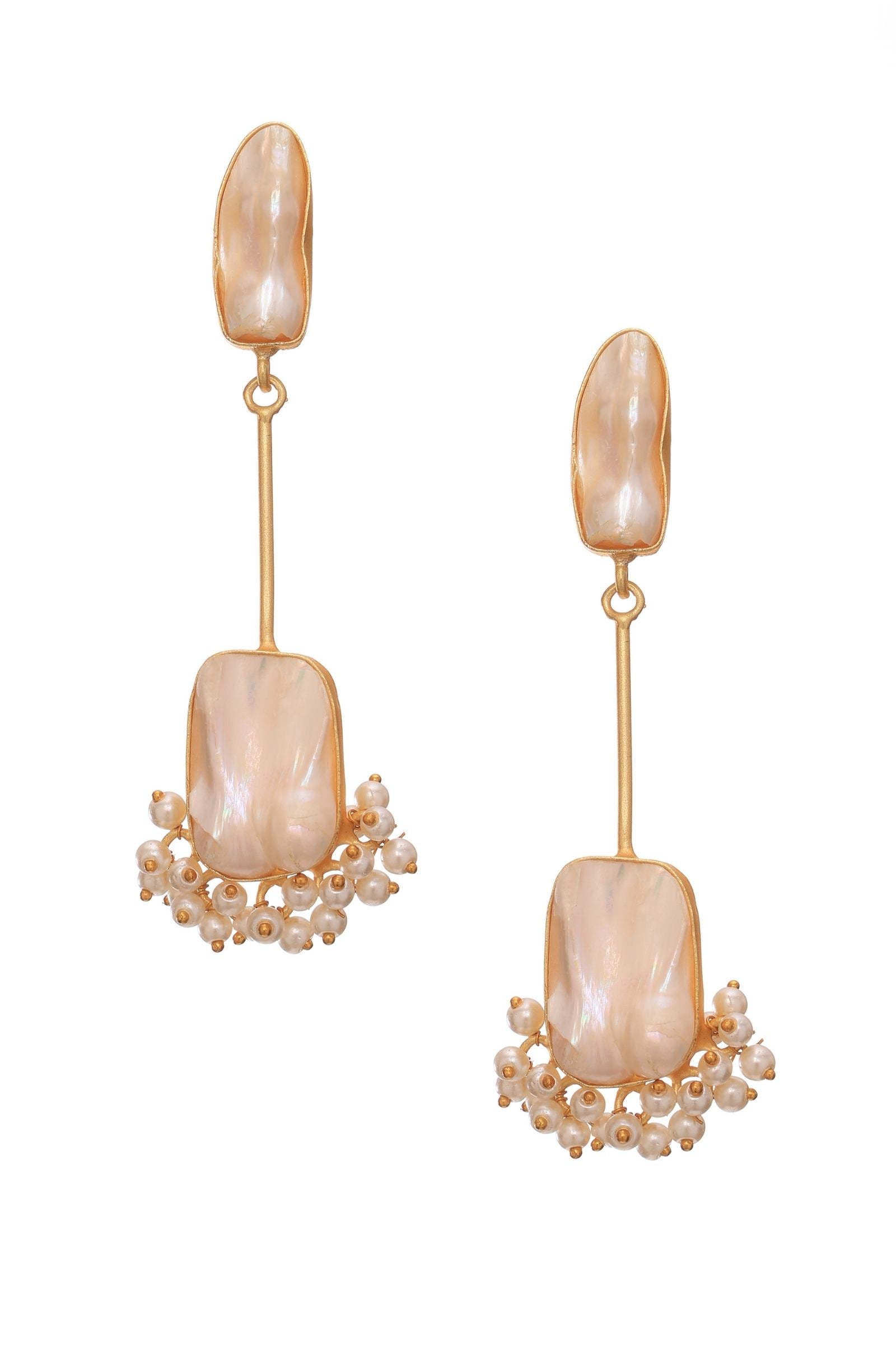Twin Elegance Freshwater Pearl Drop Earrings