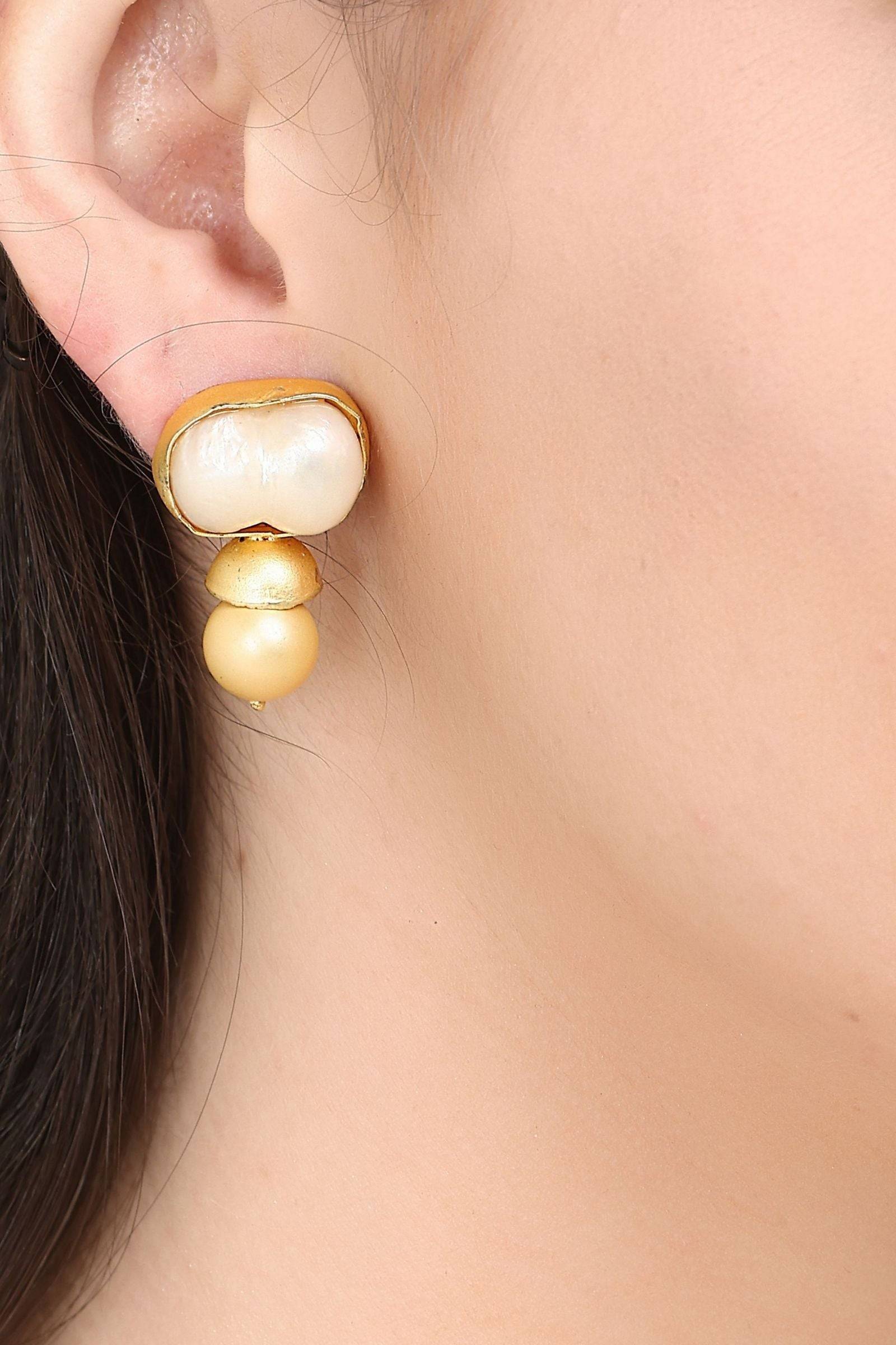 Timeless Grace Pearl Drop Earrings