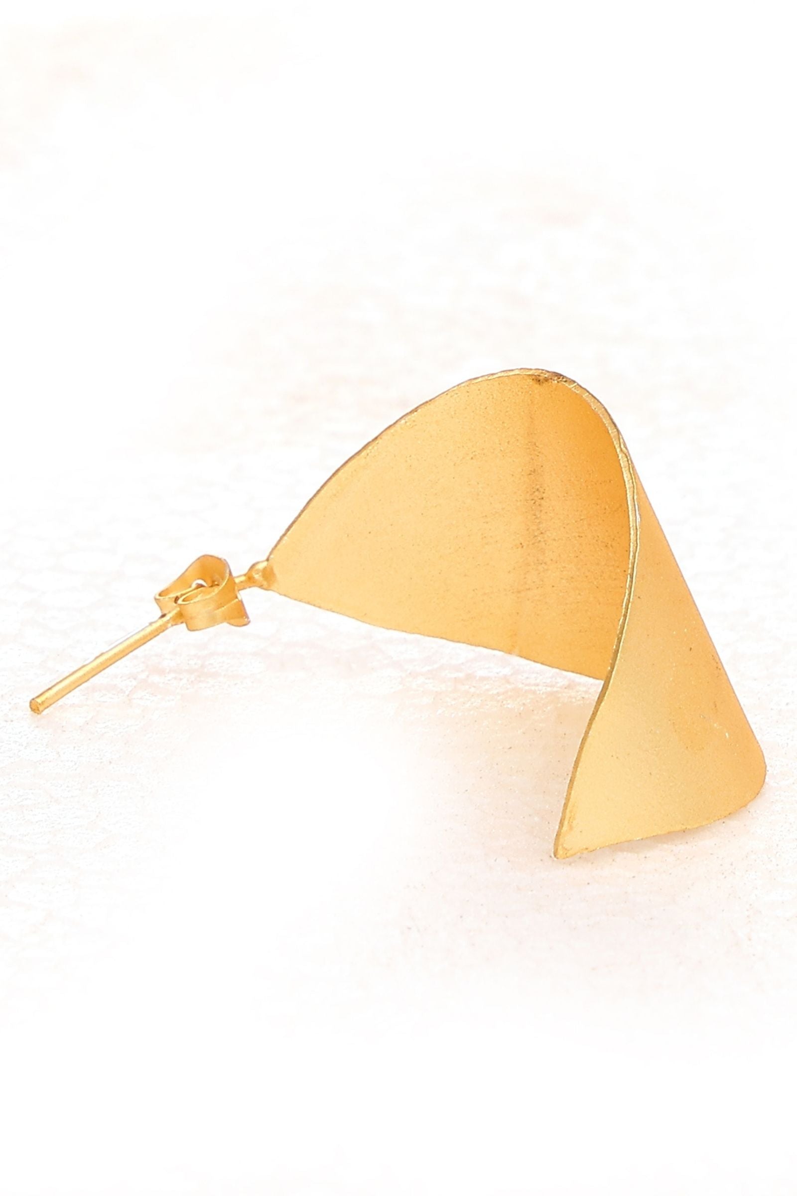 Matte Gold Hoops