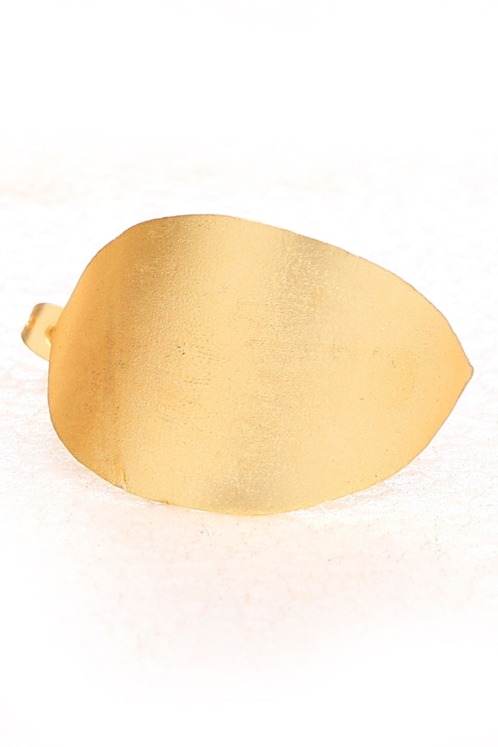 Matte Gold Hoops