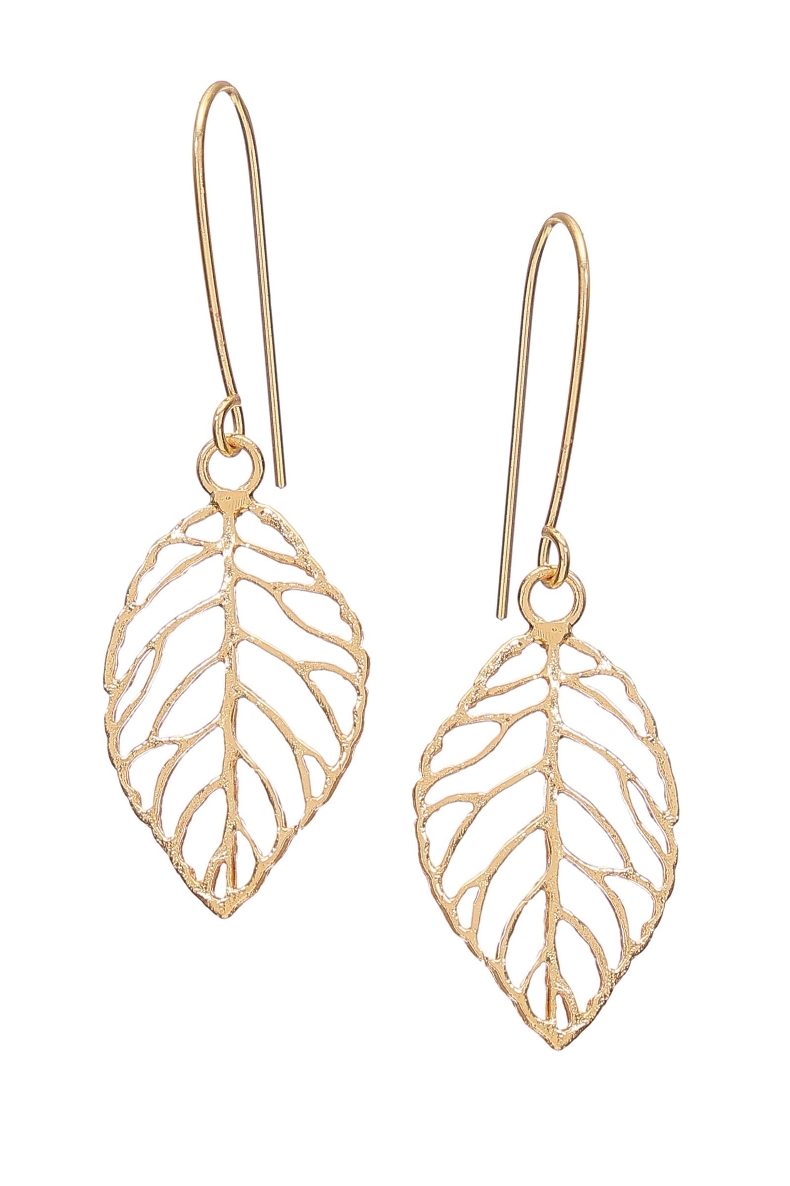Gold Leaf Earring