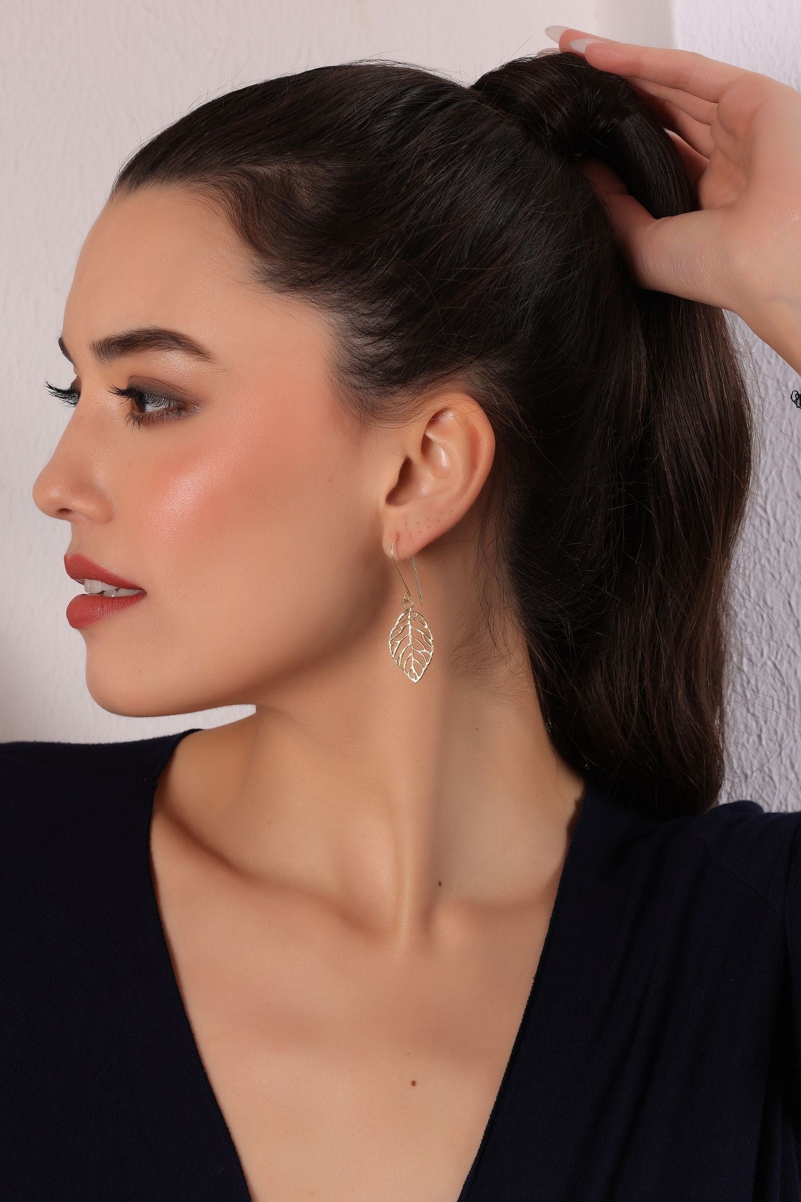 Gold Leaf Earring