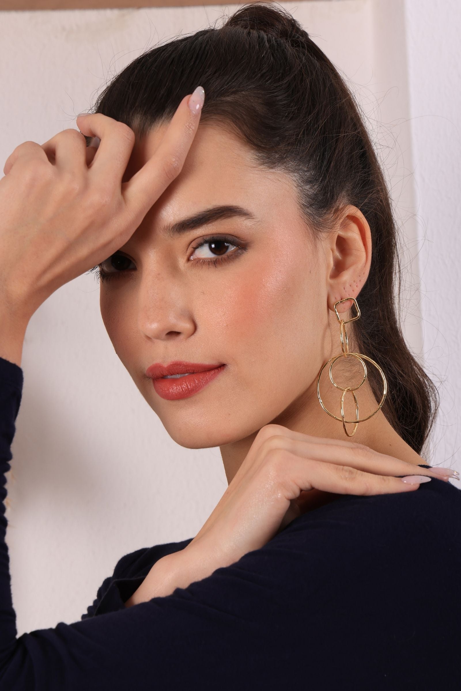 Mutiple Hoops Danglers Earring