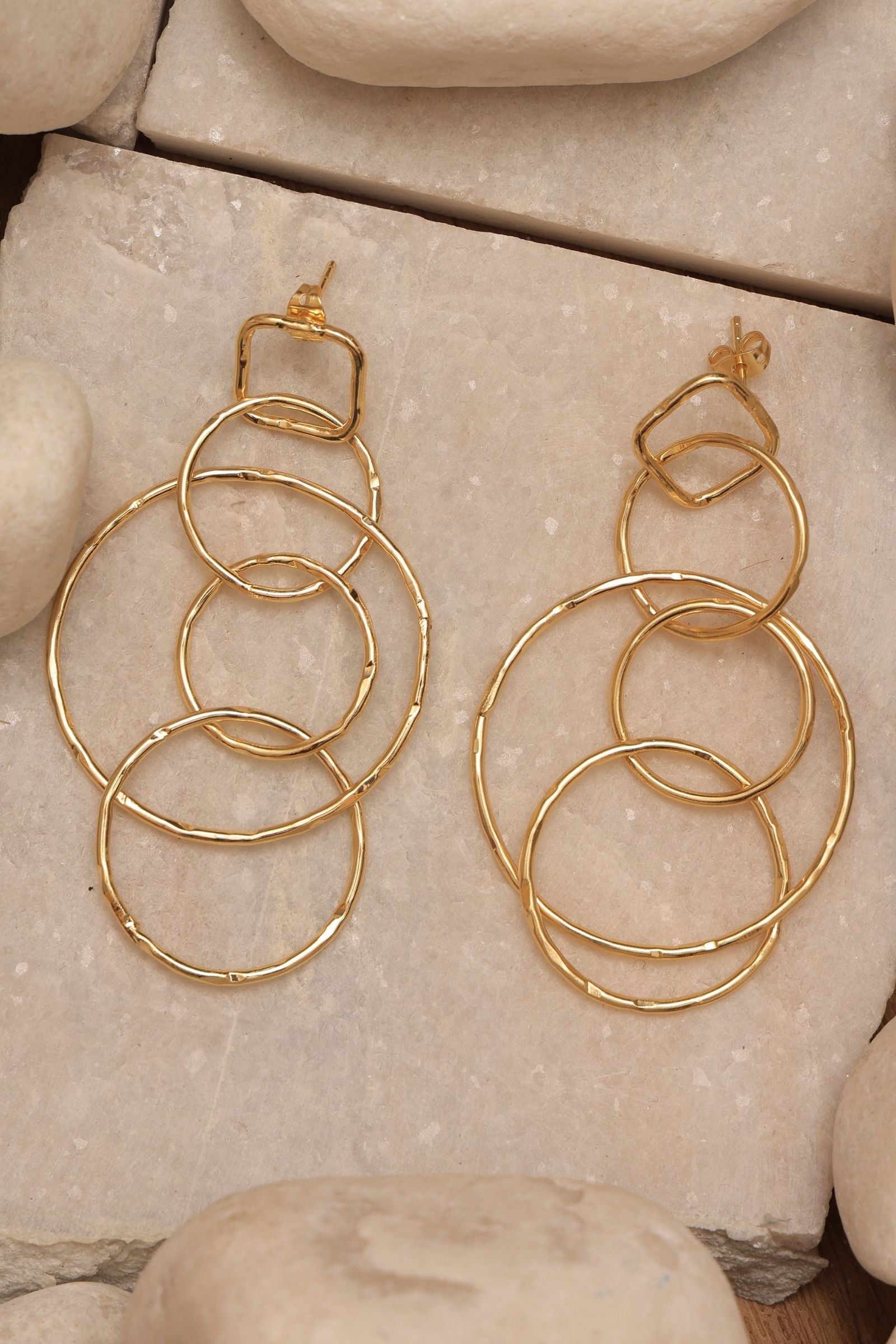 Mutiple Hoops Danglers Earring