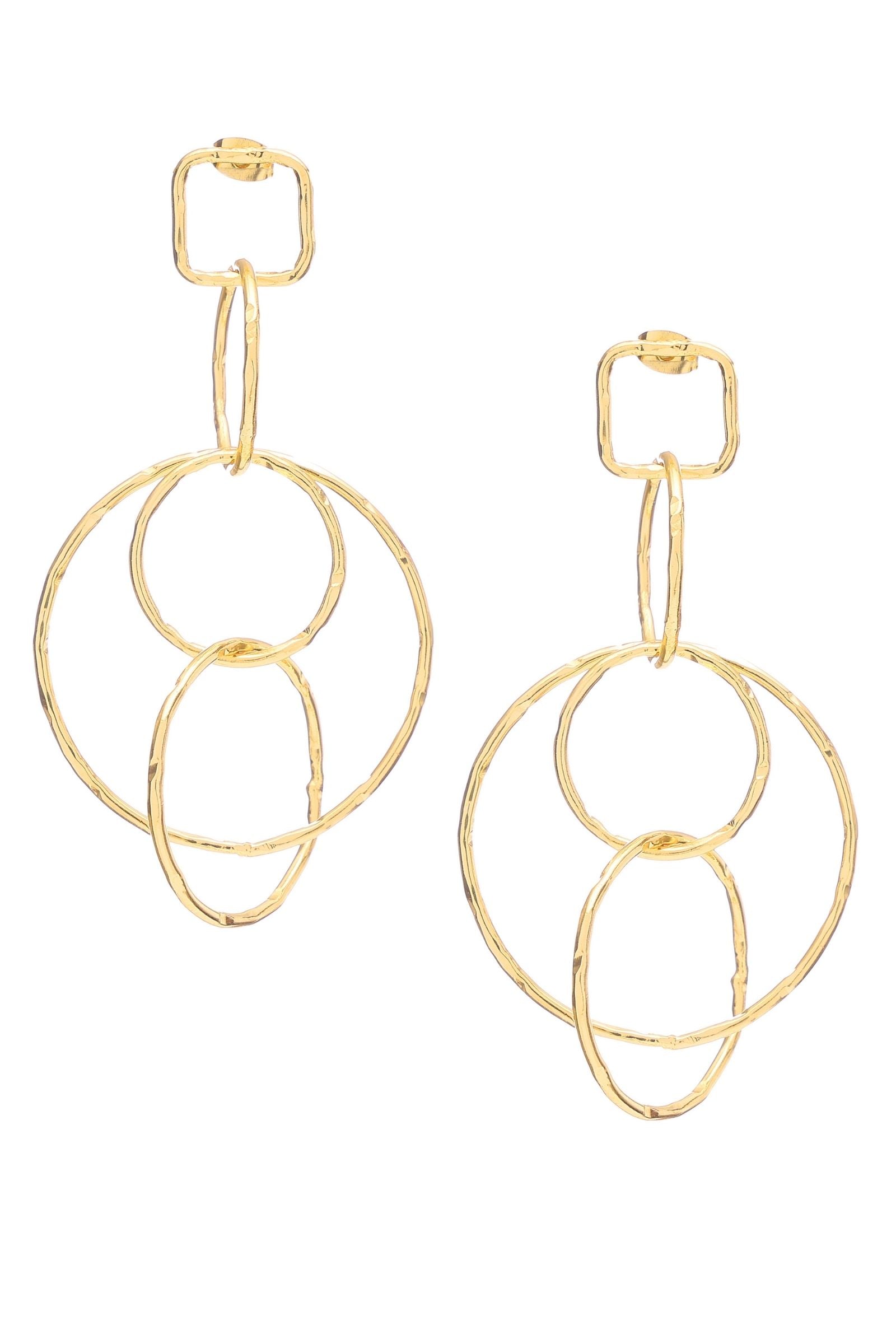 Mutiple Hoops Danglers Earring