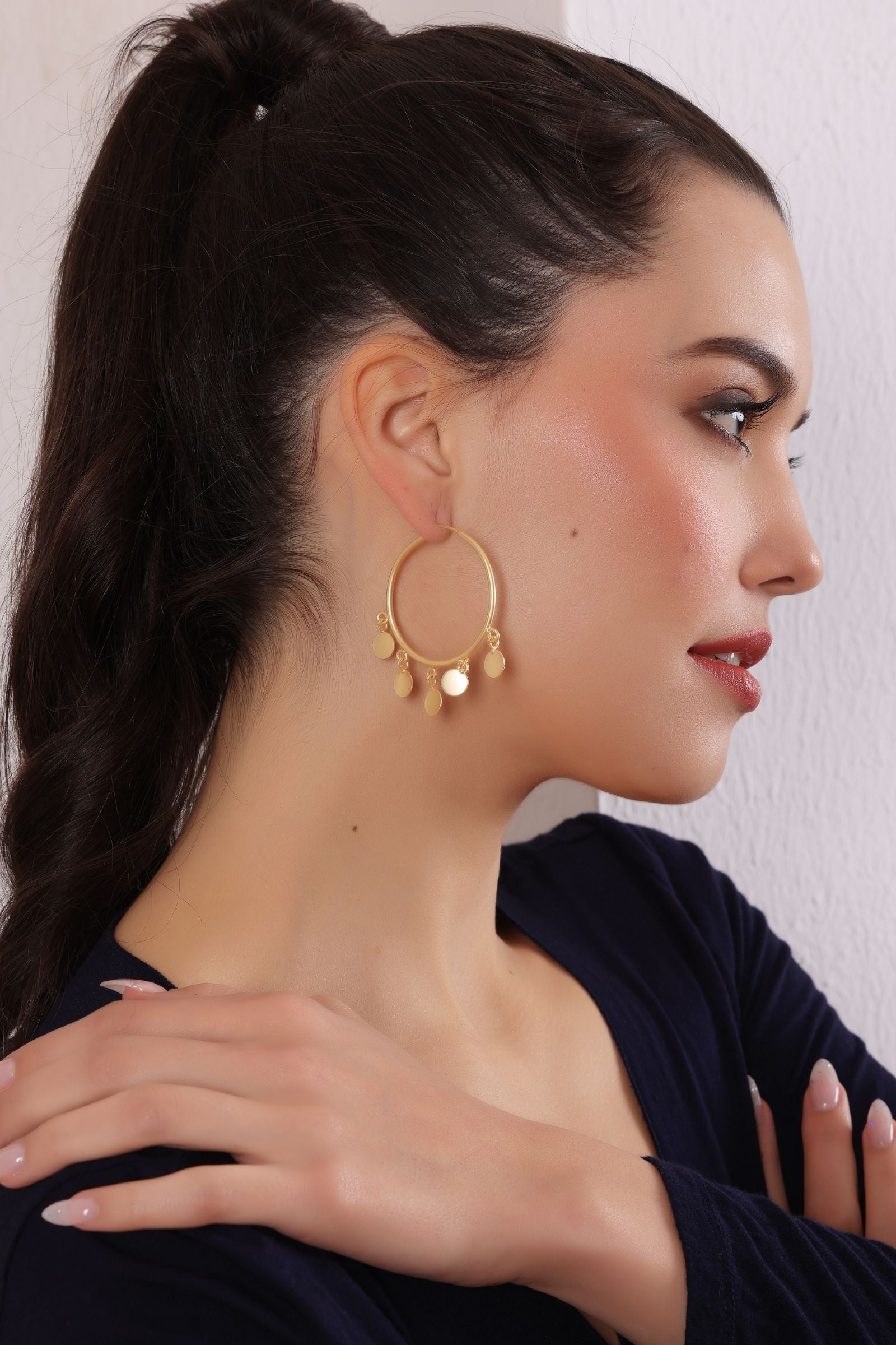 Gold Hoops with Small Hoops