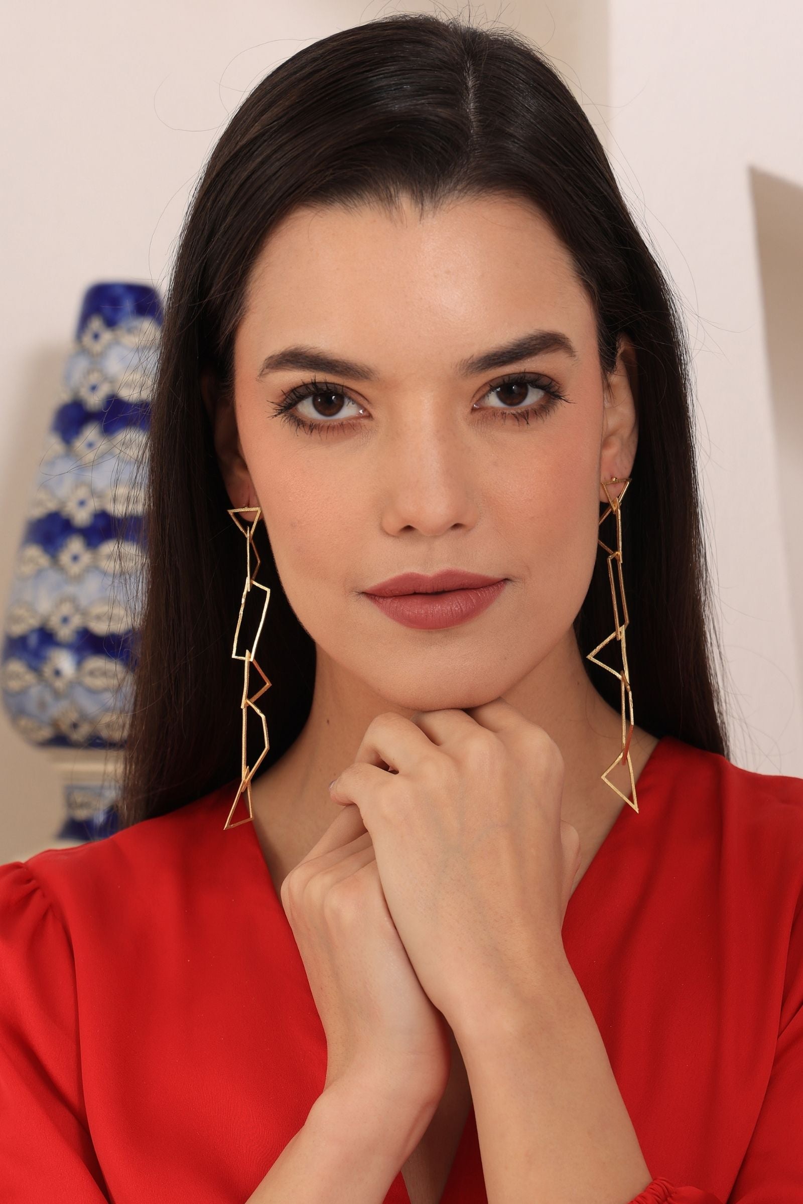 Statement Artsy Long Earring