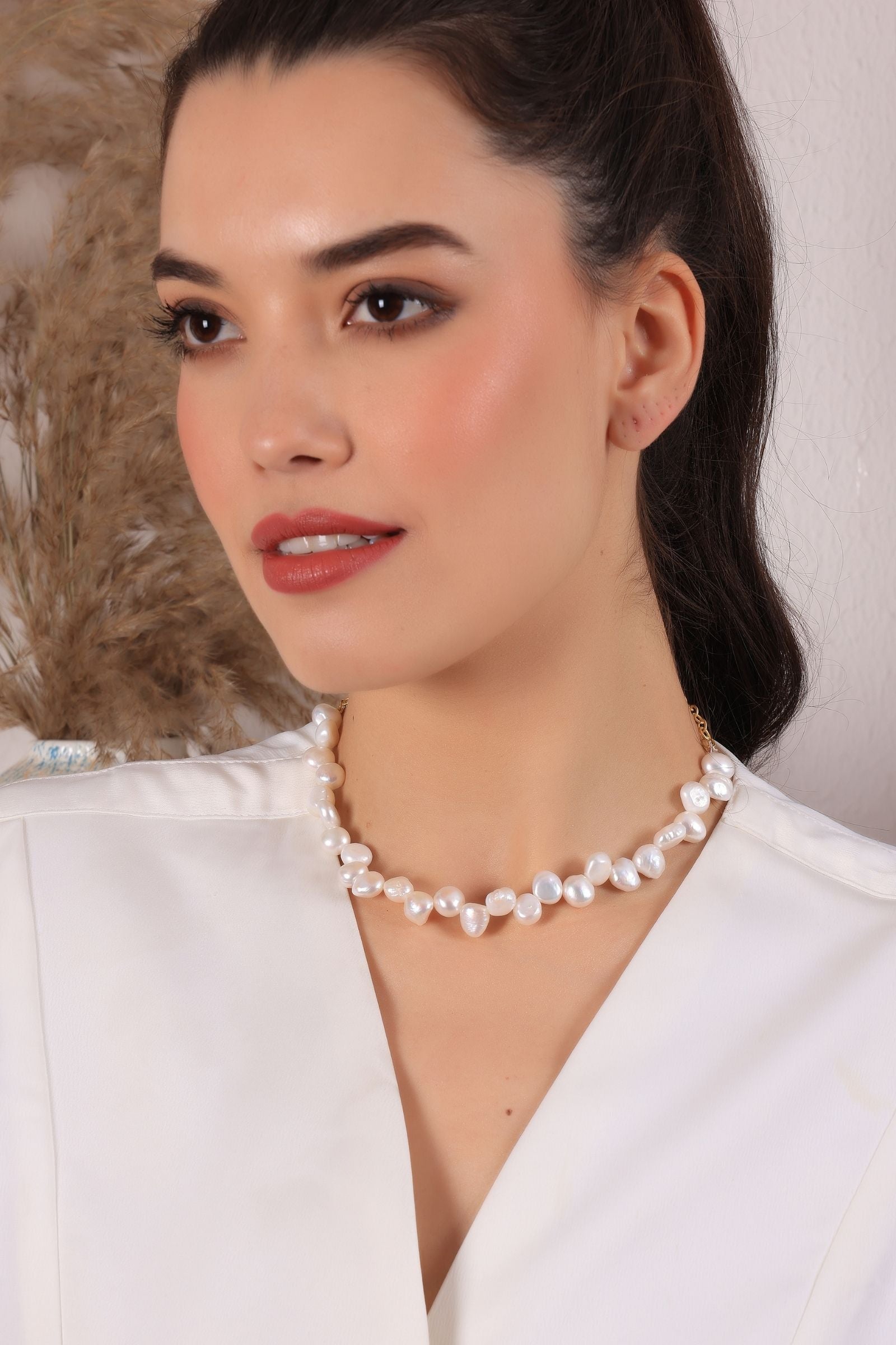 Baroque Opulence Single Line Necklace