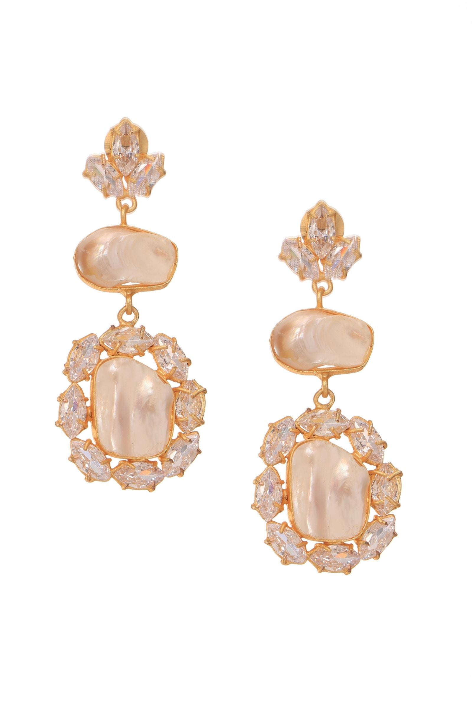 Radiance Pearl Statement Earrings