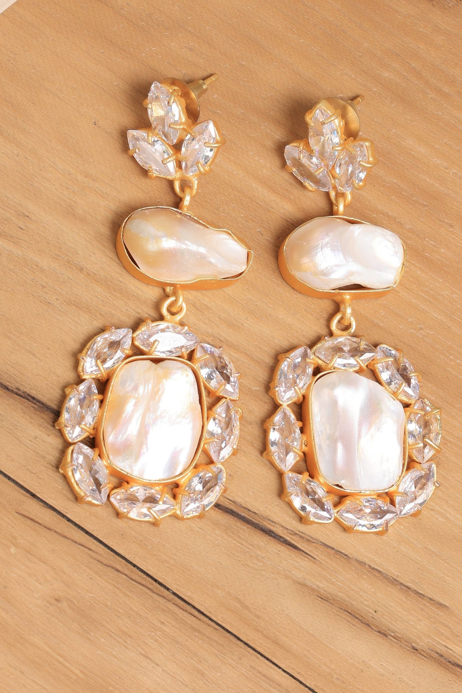Radiance Pearl Statement Earrings
