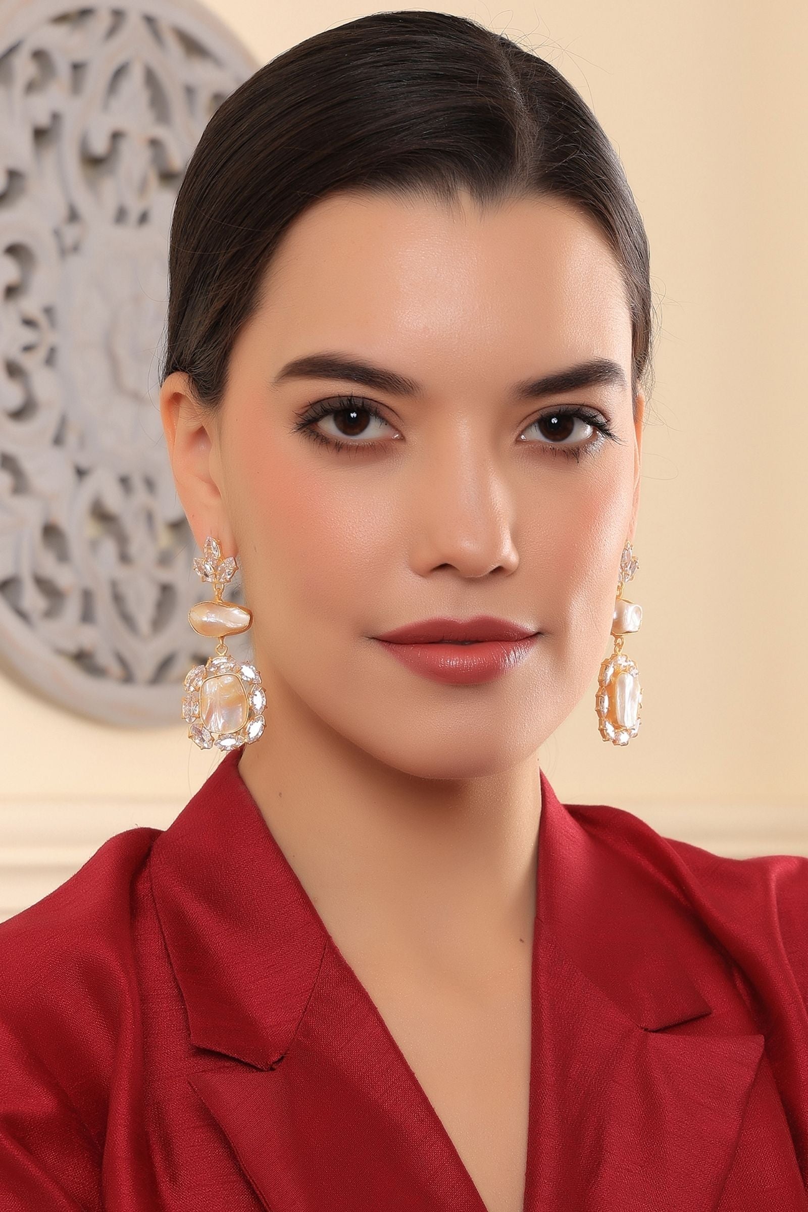 Radiance Pearl Statement Earrings