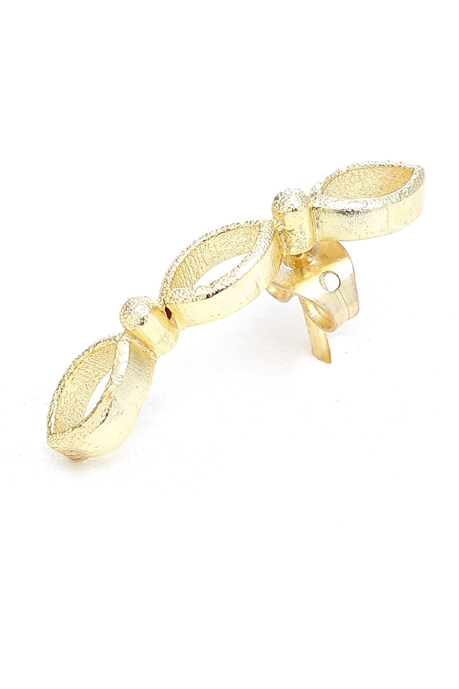 Gold Piacsso Climber Stud Earrings