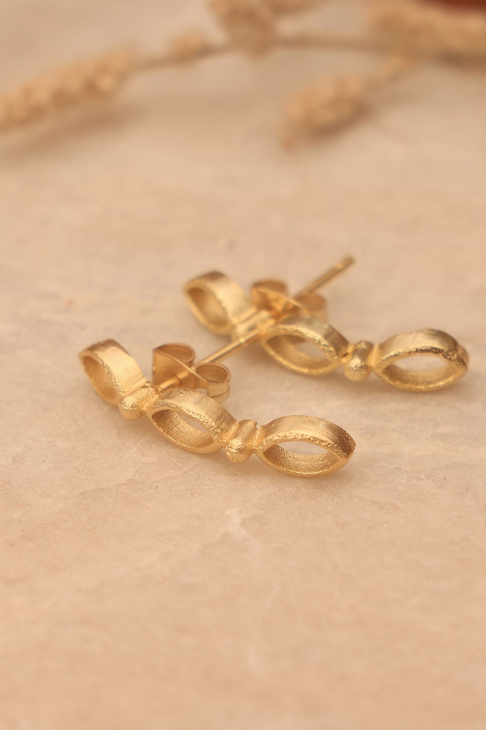 Gold Piacsso Climber Stud Earrings