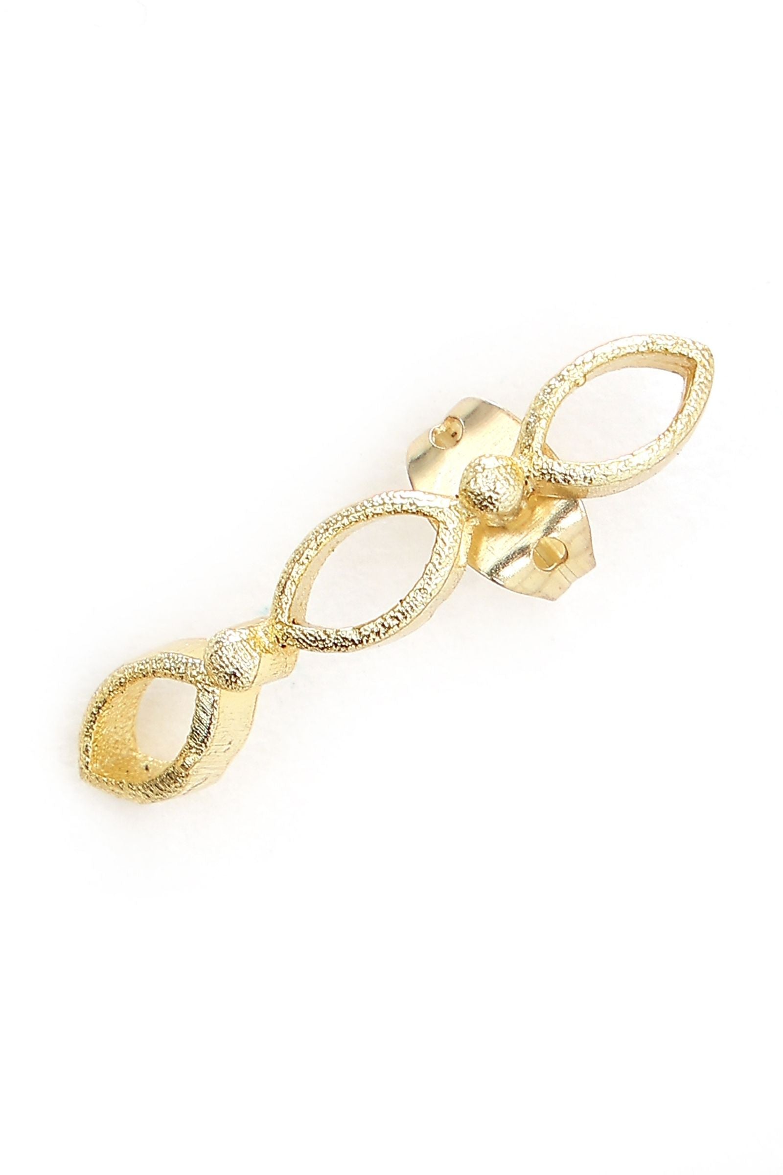Gold Piacsso Climber Stud Earrings