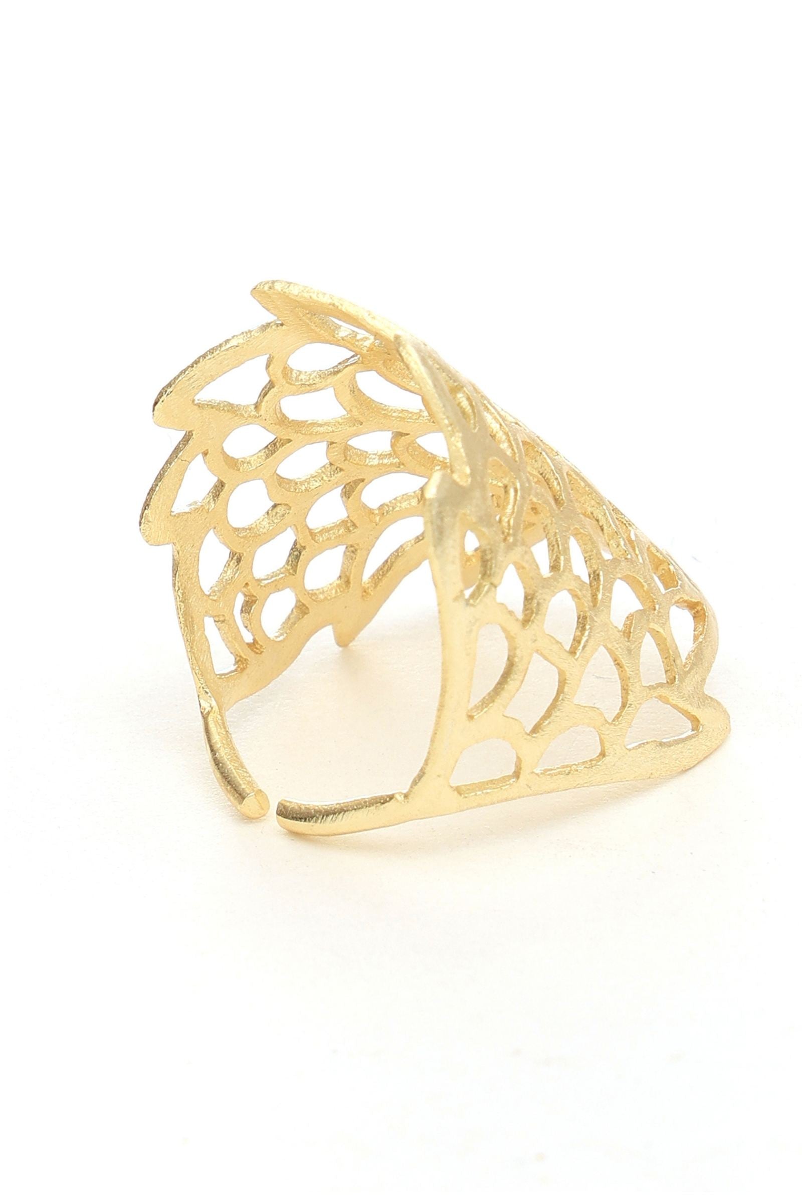 Gold Jali Ring