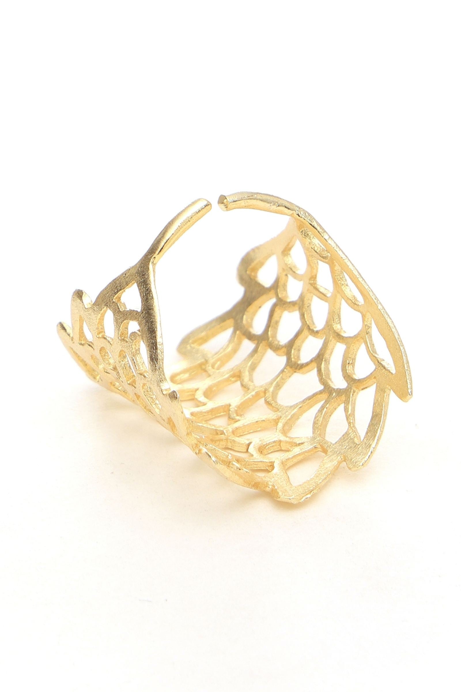 Gold Jali Ring