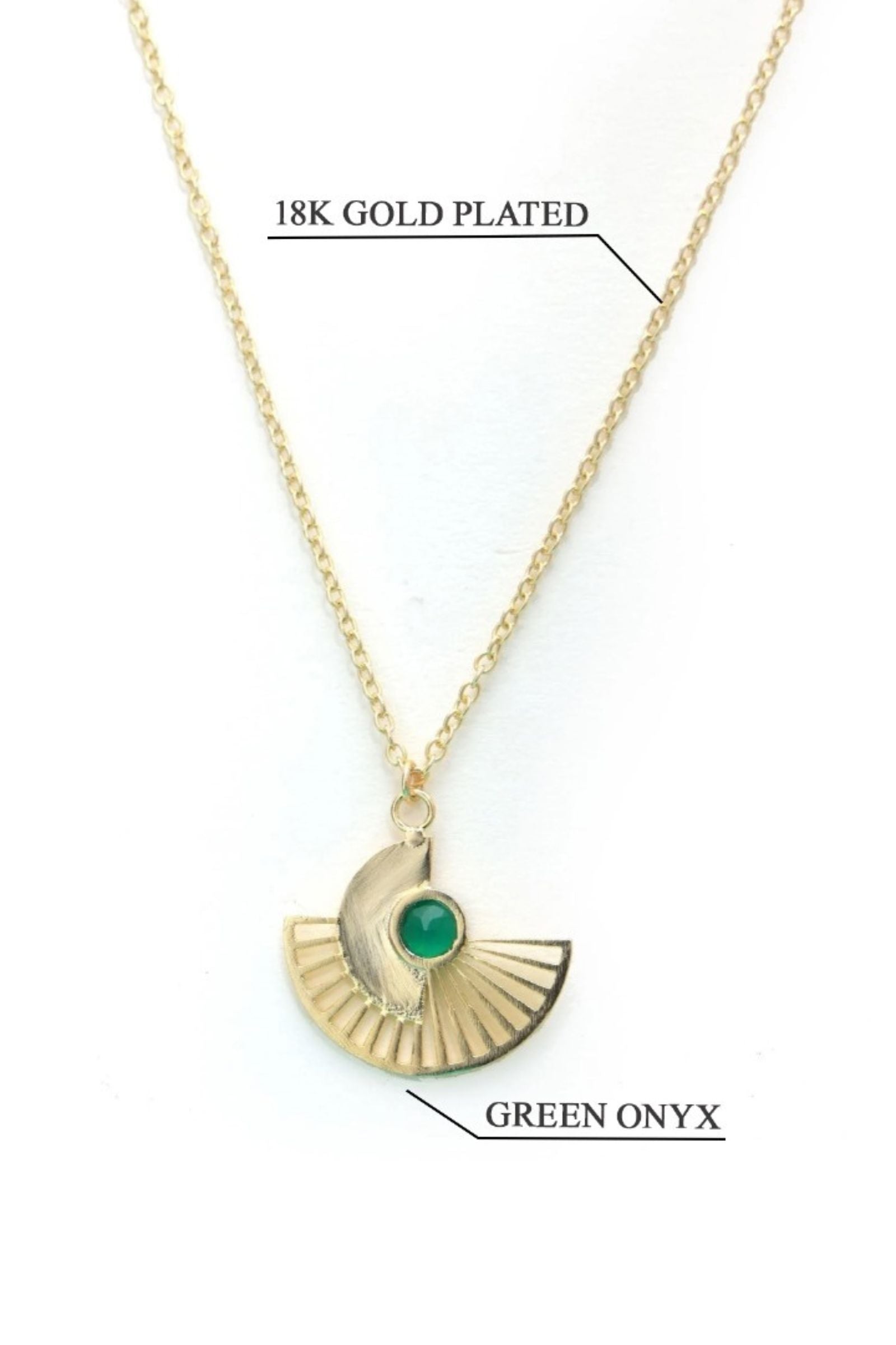 Green Onyx Egyptian Necklace