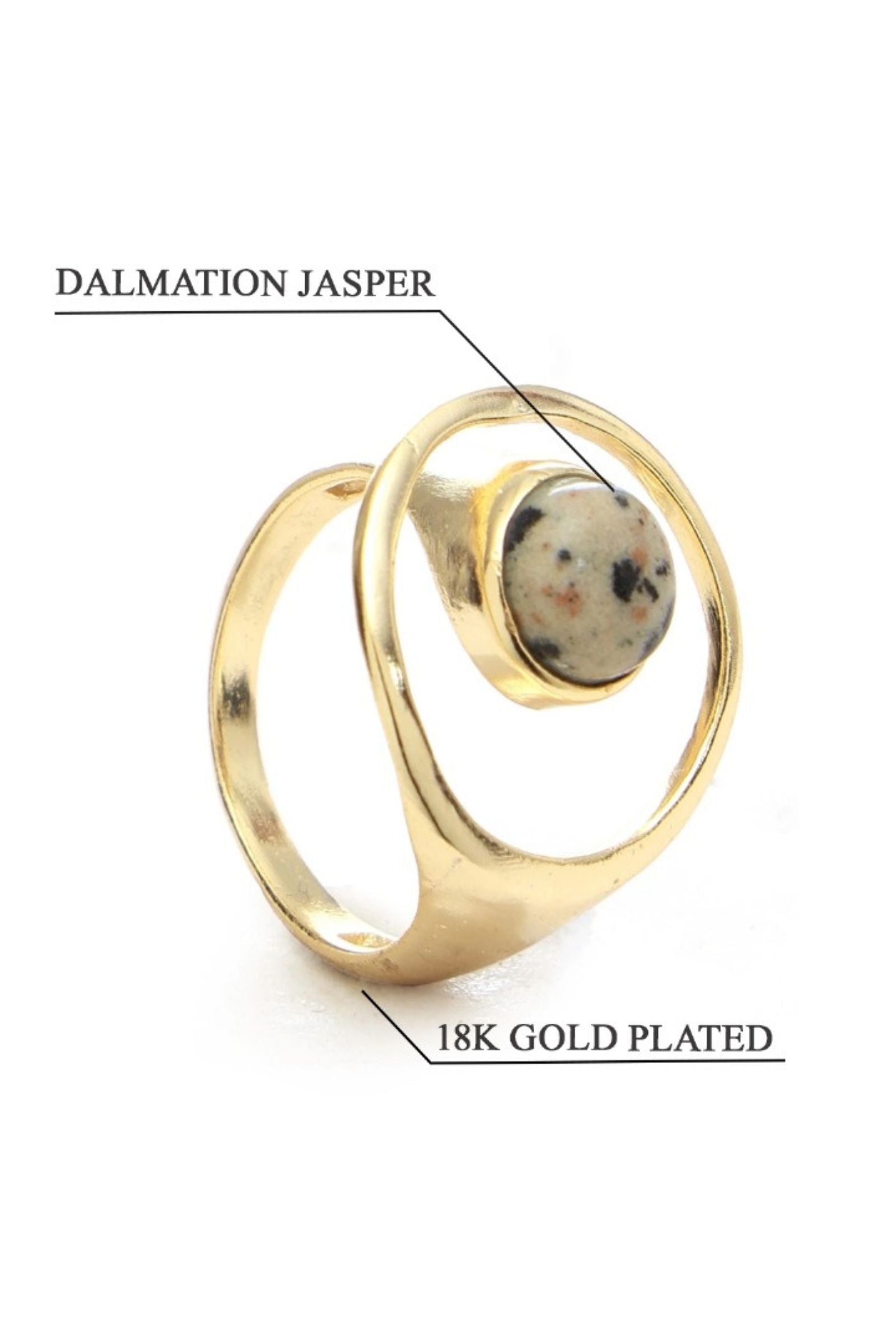 Dalmation Jasper Ring