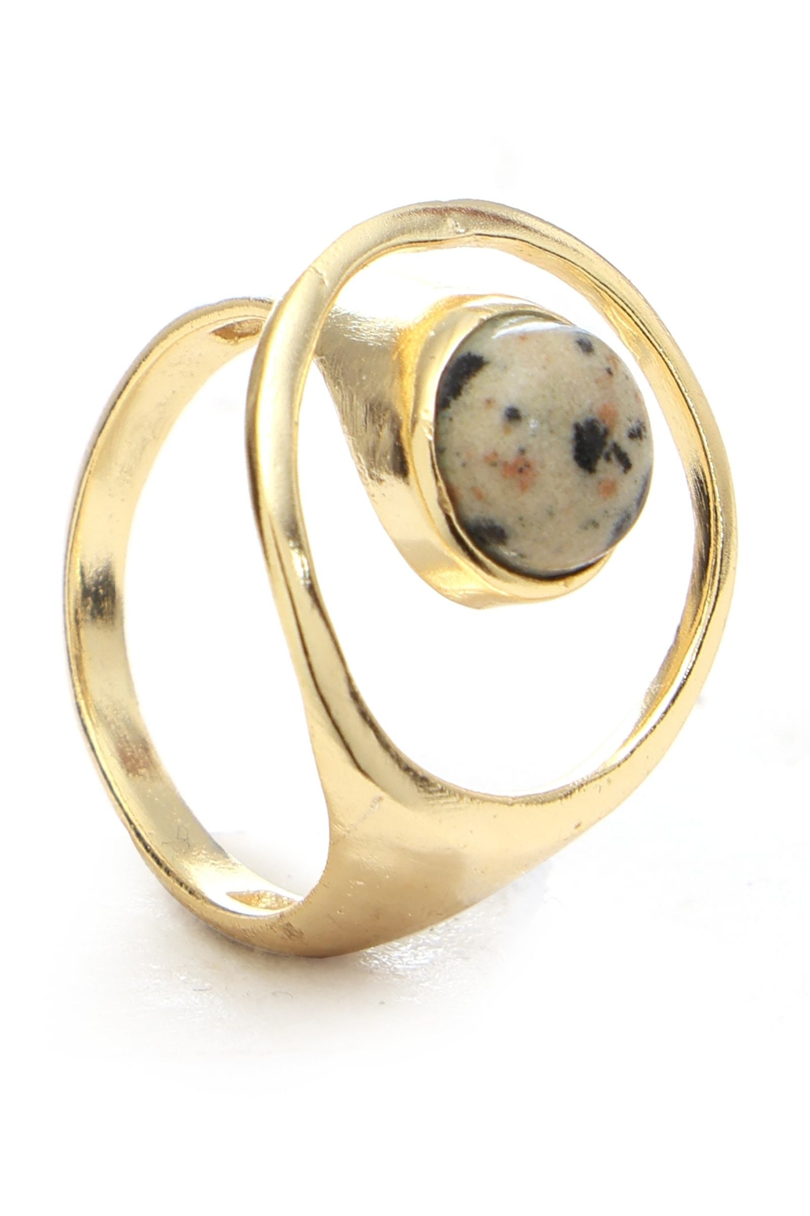 Dalmation Jasper Ring