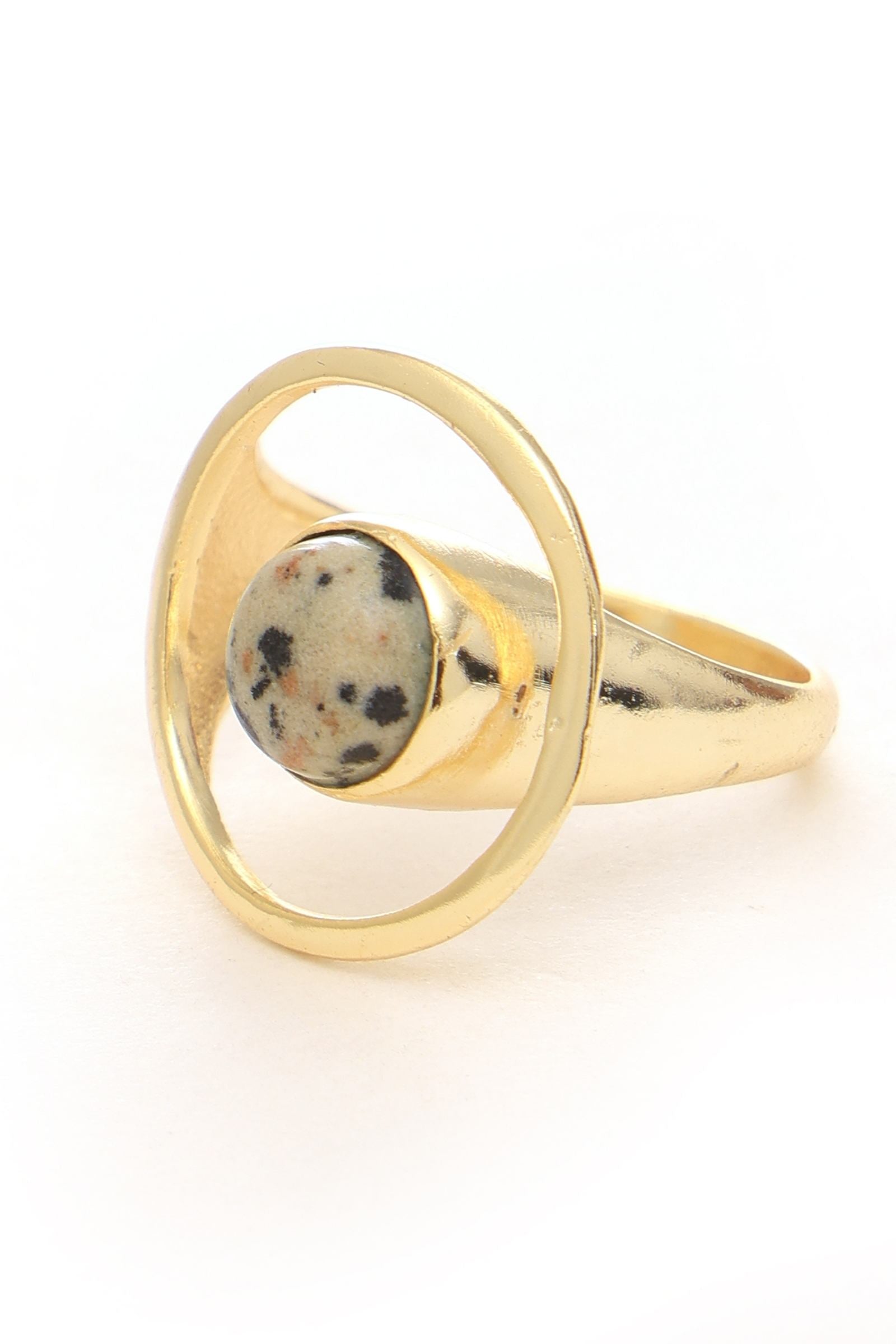 Dalmation Jasper Ring