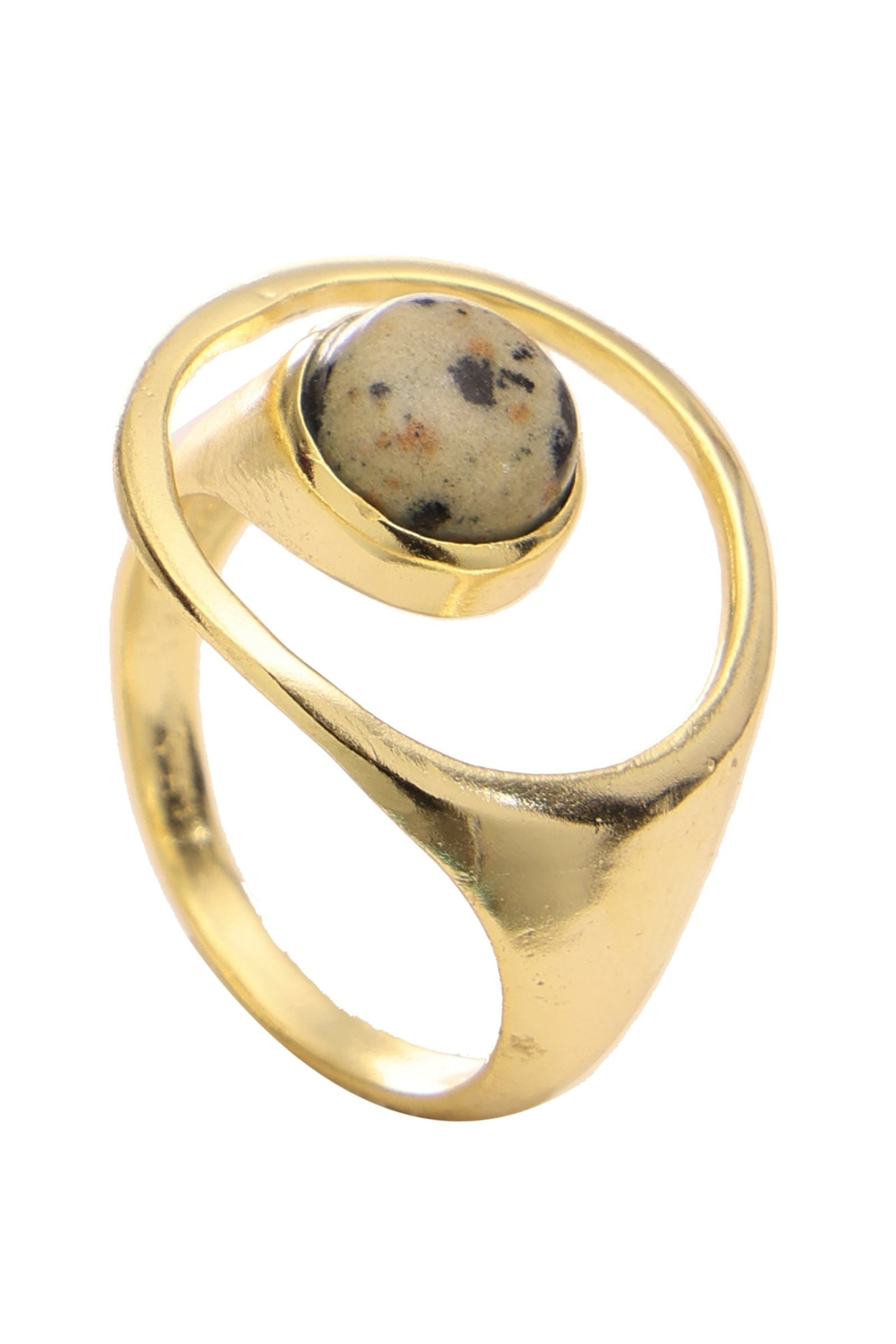 Dalmation Jasper Ring
