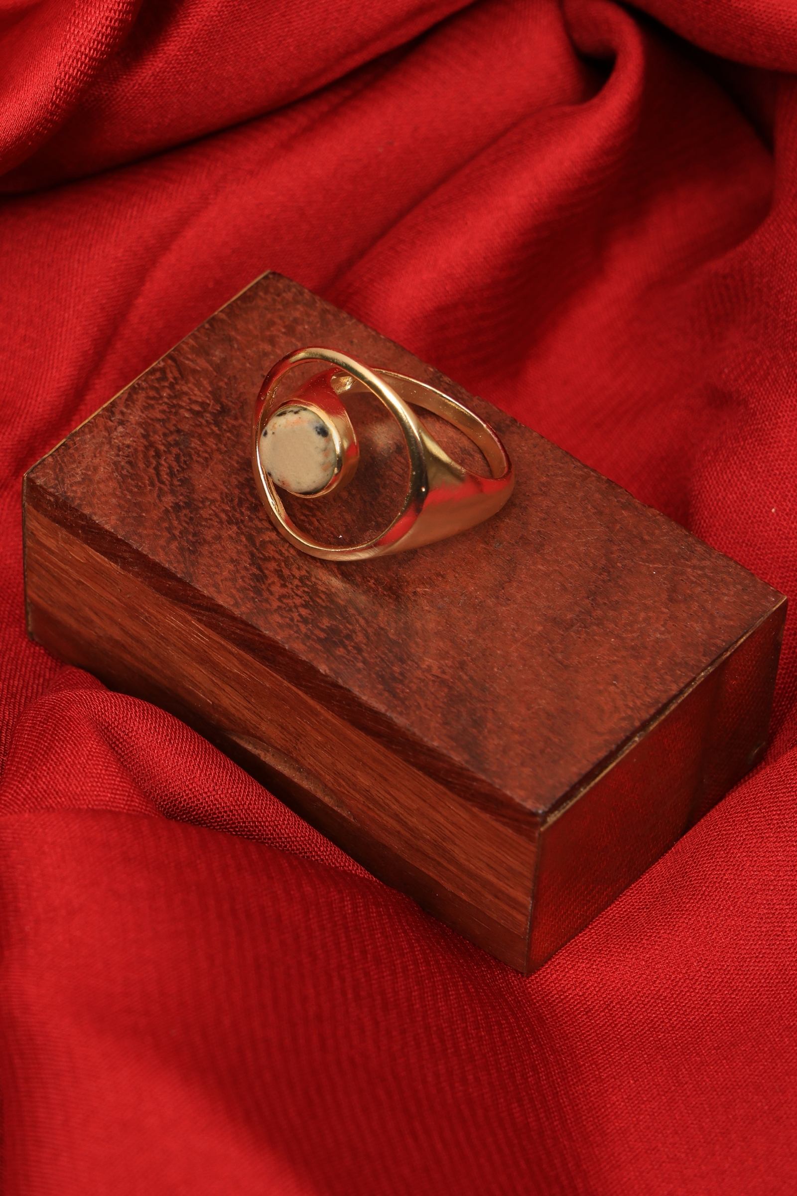 Dalmation Jasper Ring