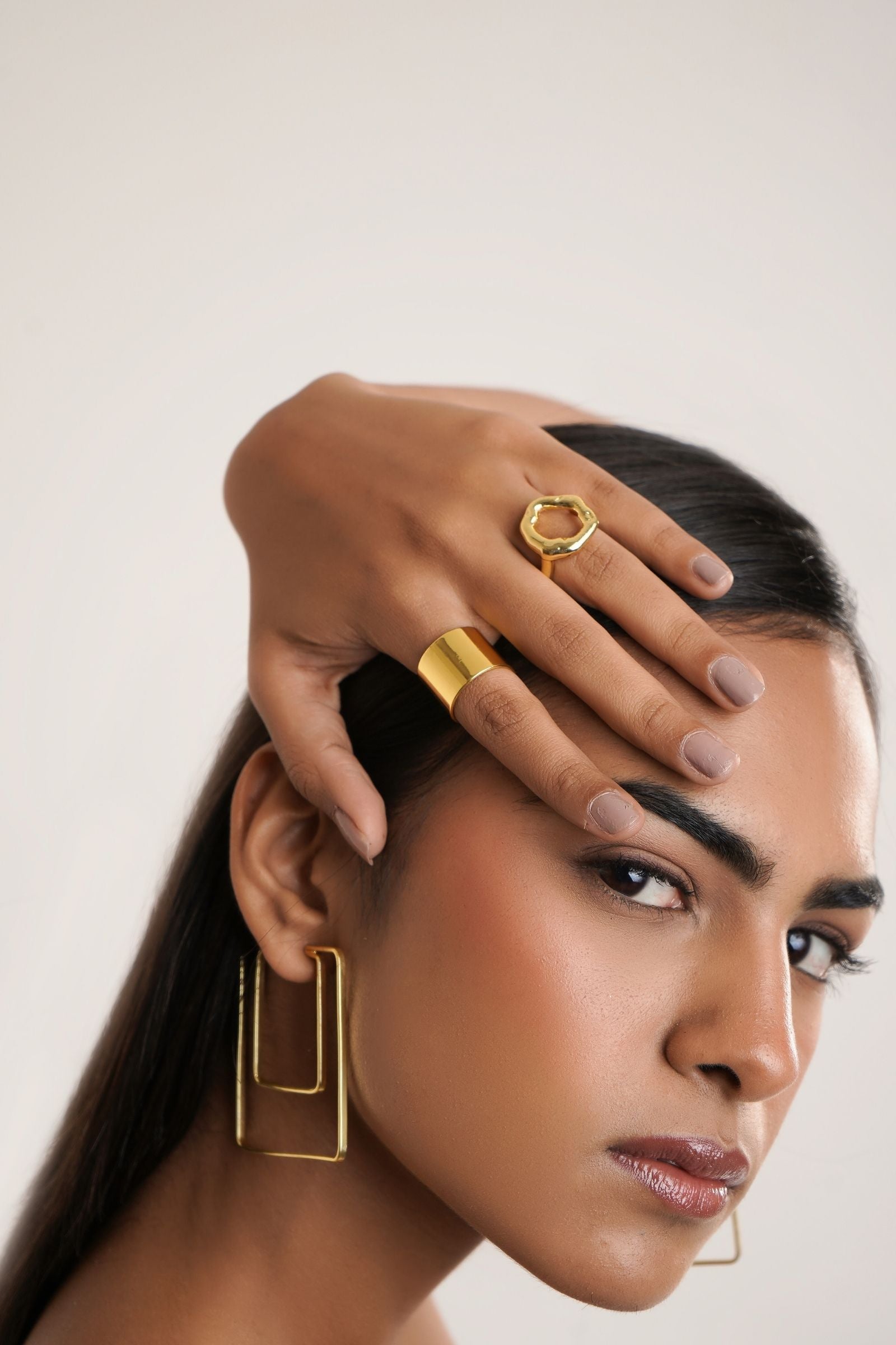 Statement Square Hoops