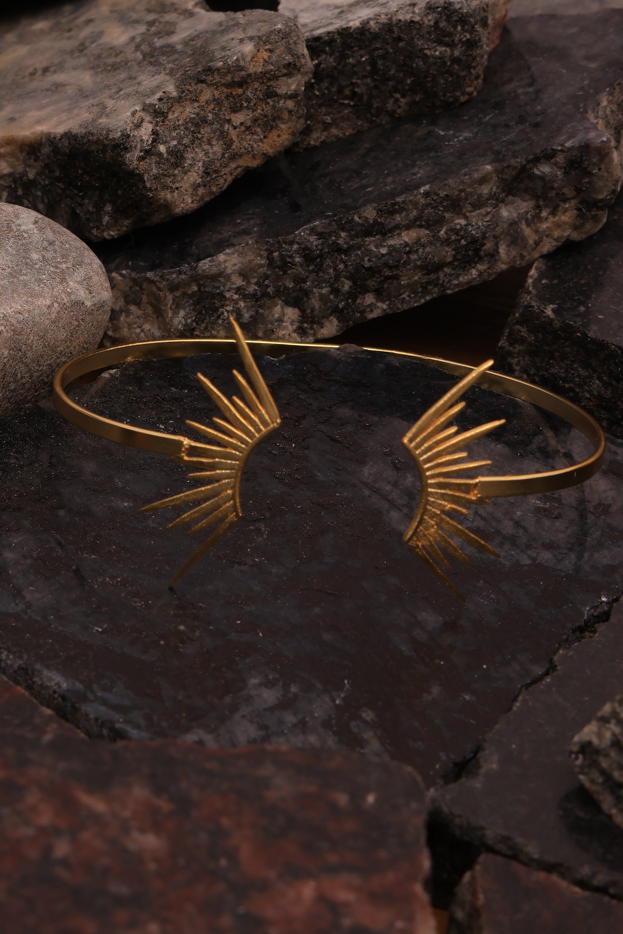 Gold Sun Rays Bracelet