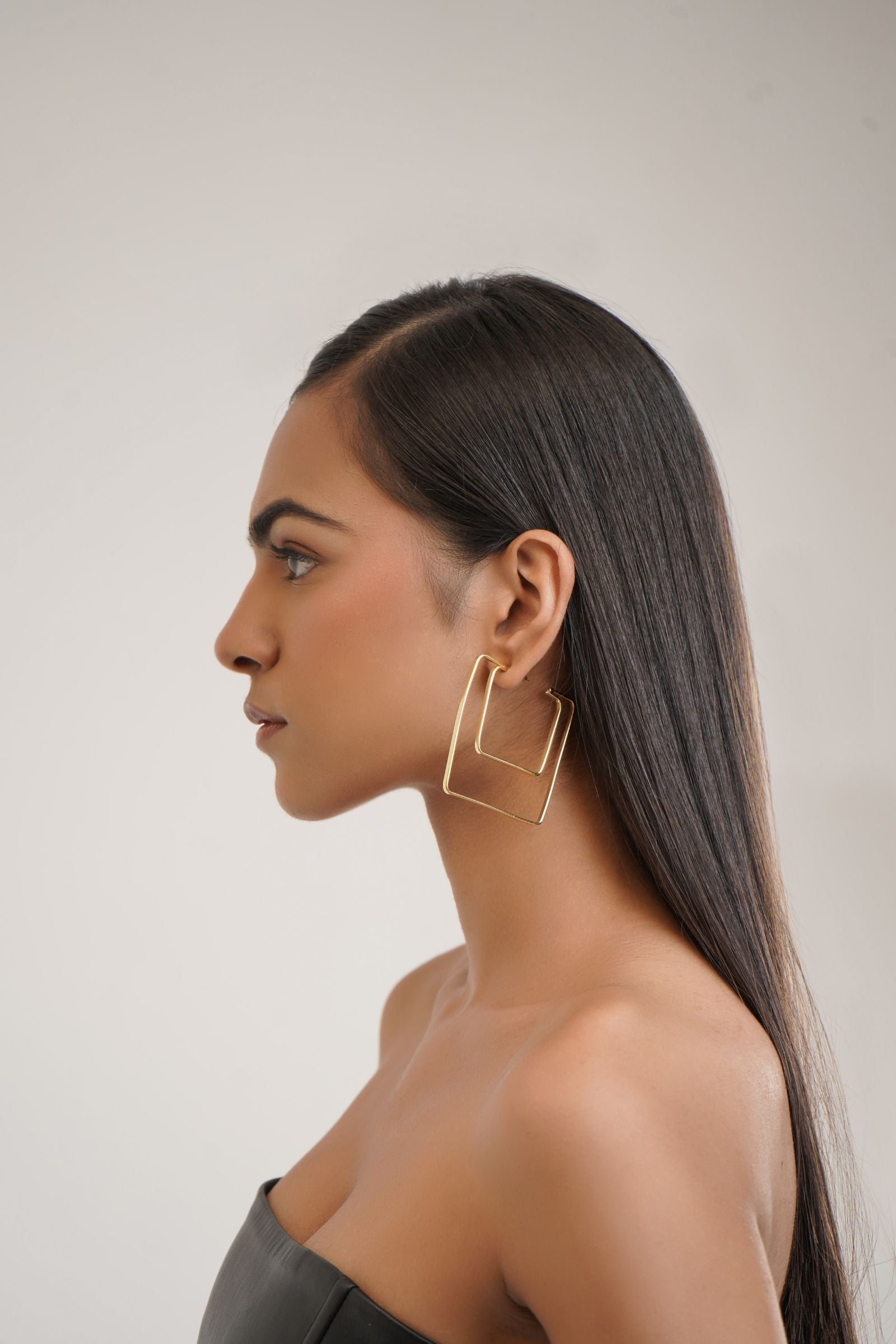 Statement Square Hoops