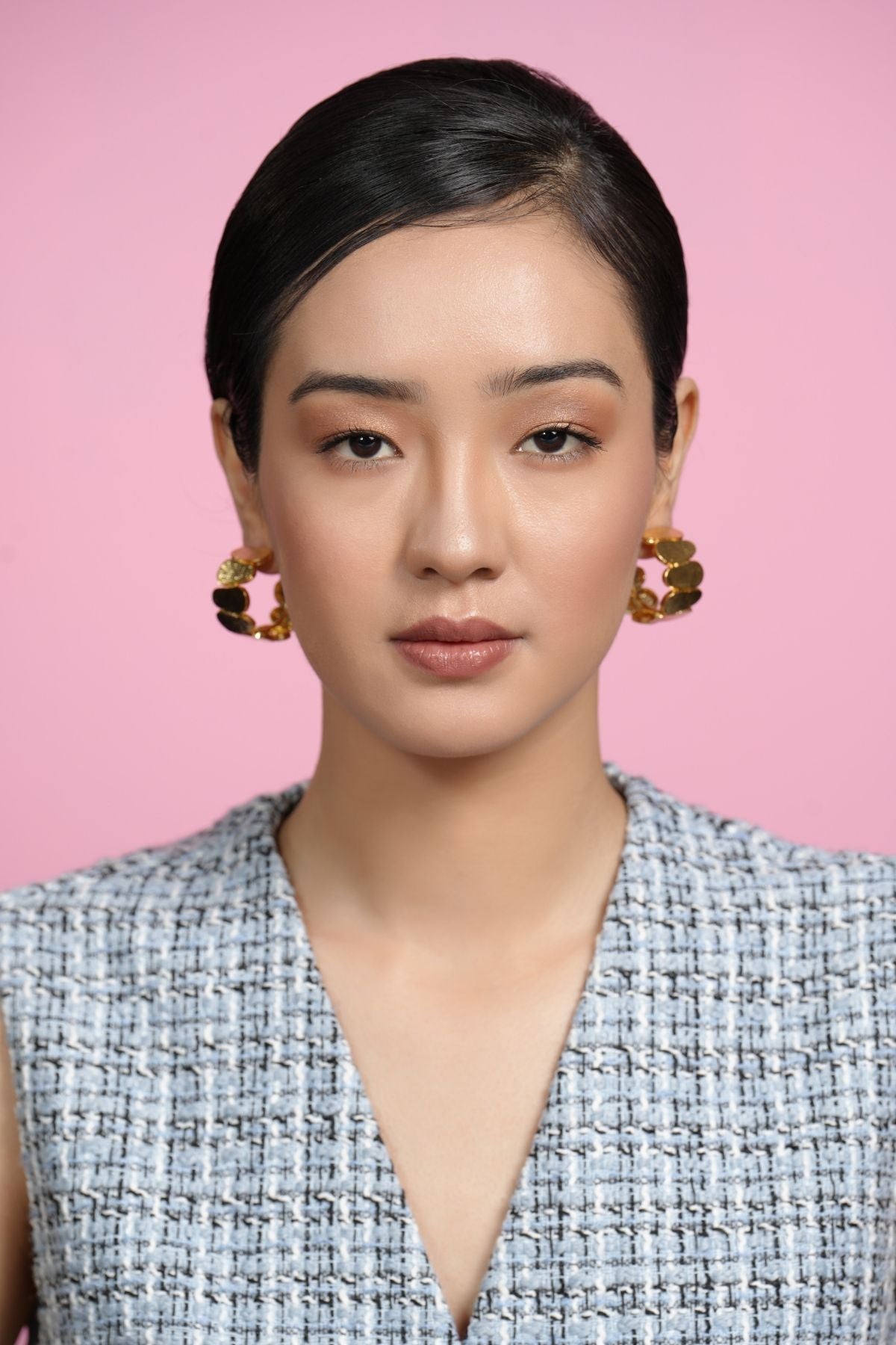Golden Caramel 22K Hoops
