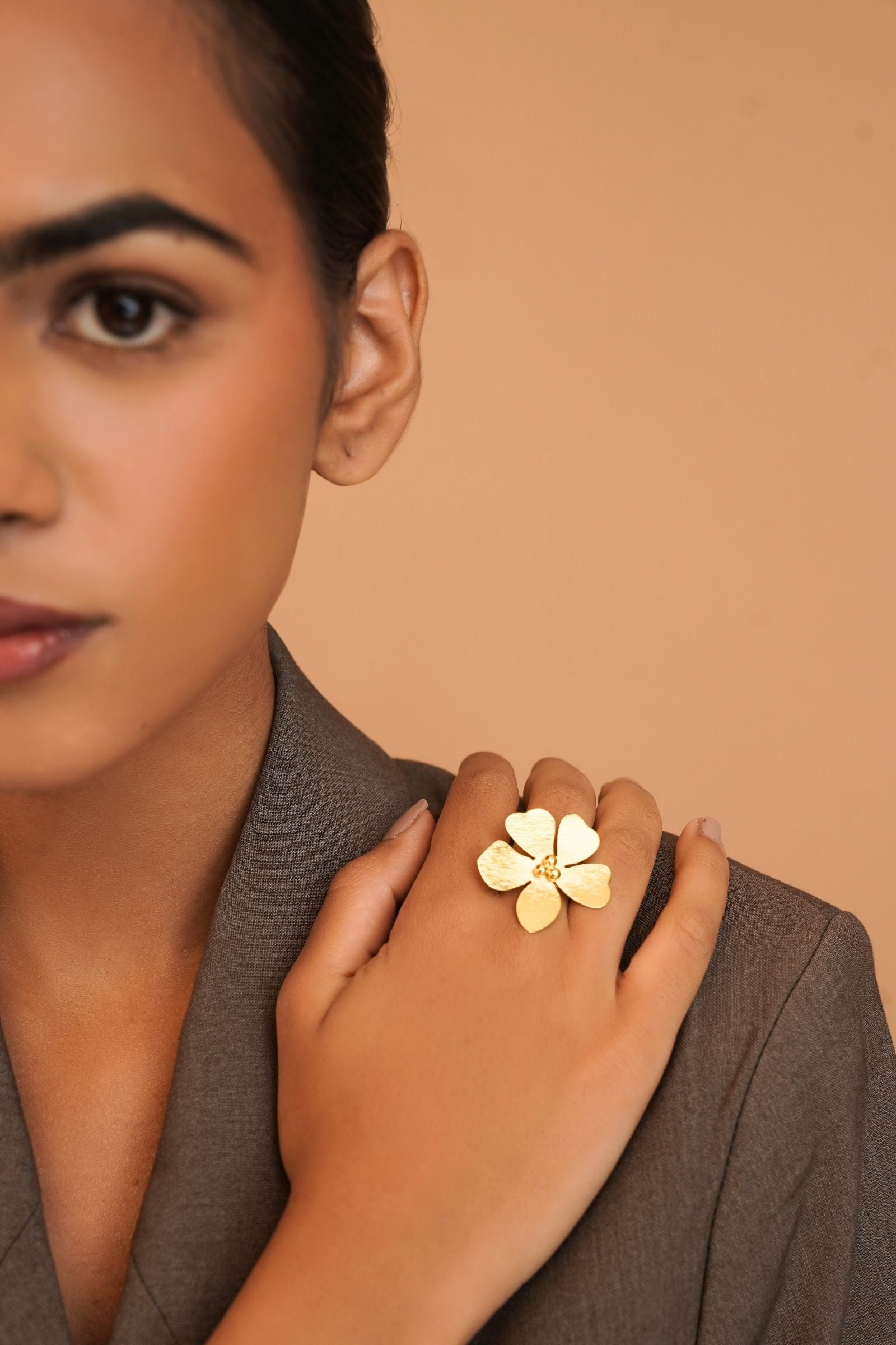 Zara Flower Statement Ring