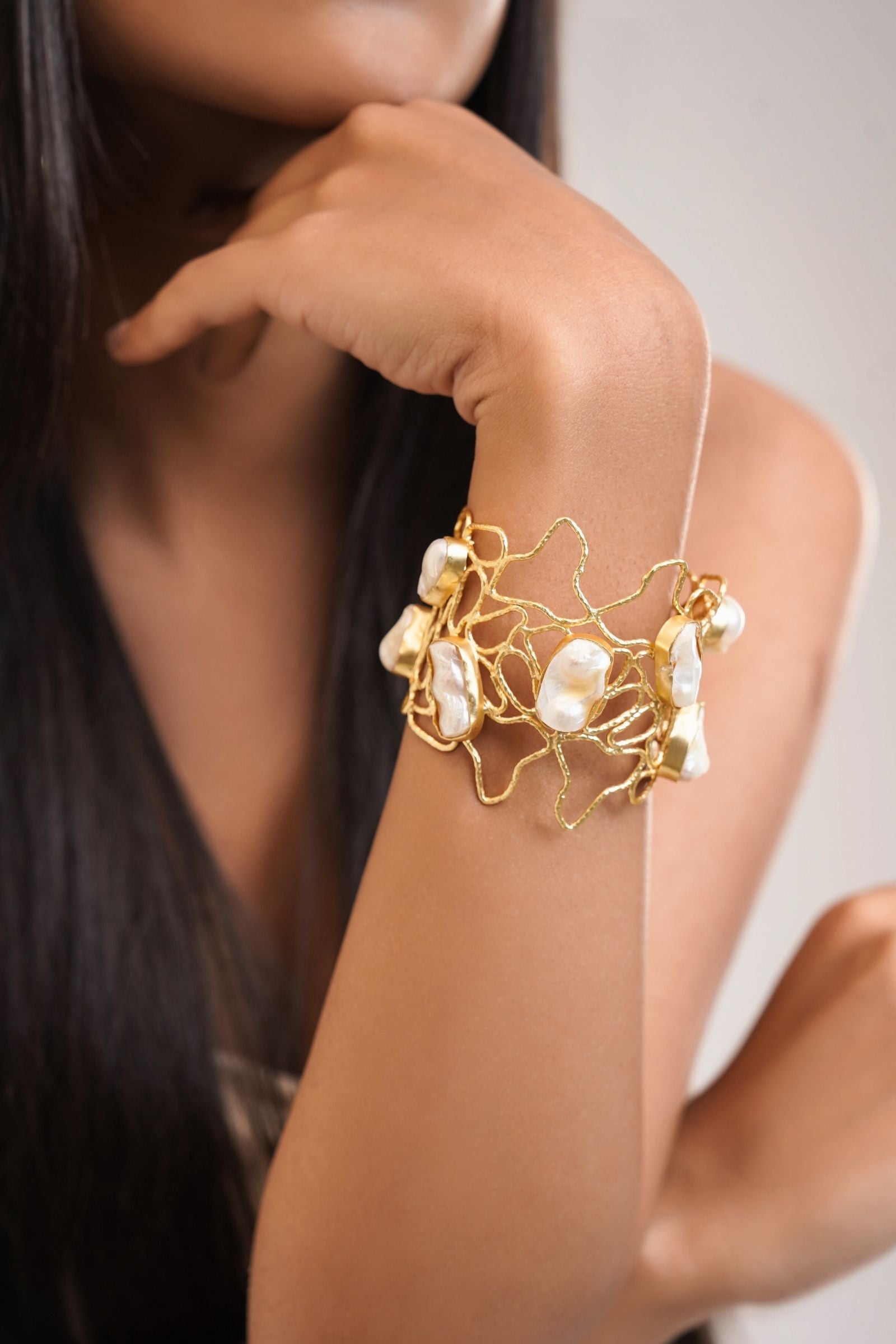 Statement Fresh Water Pearl Cuff