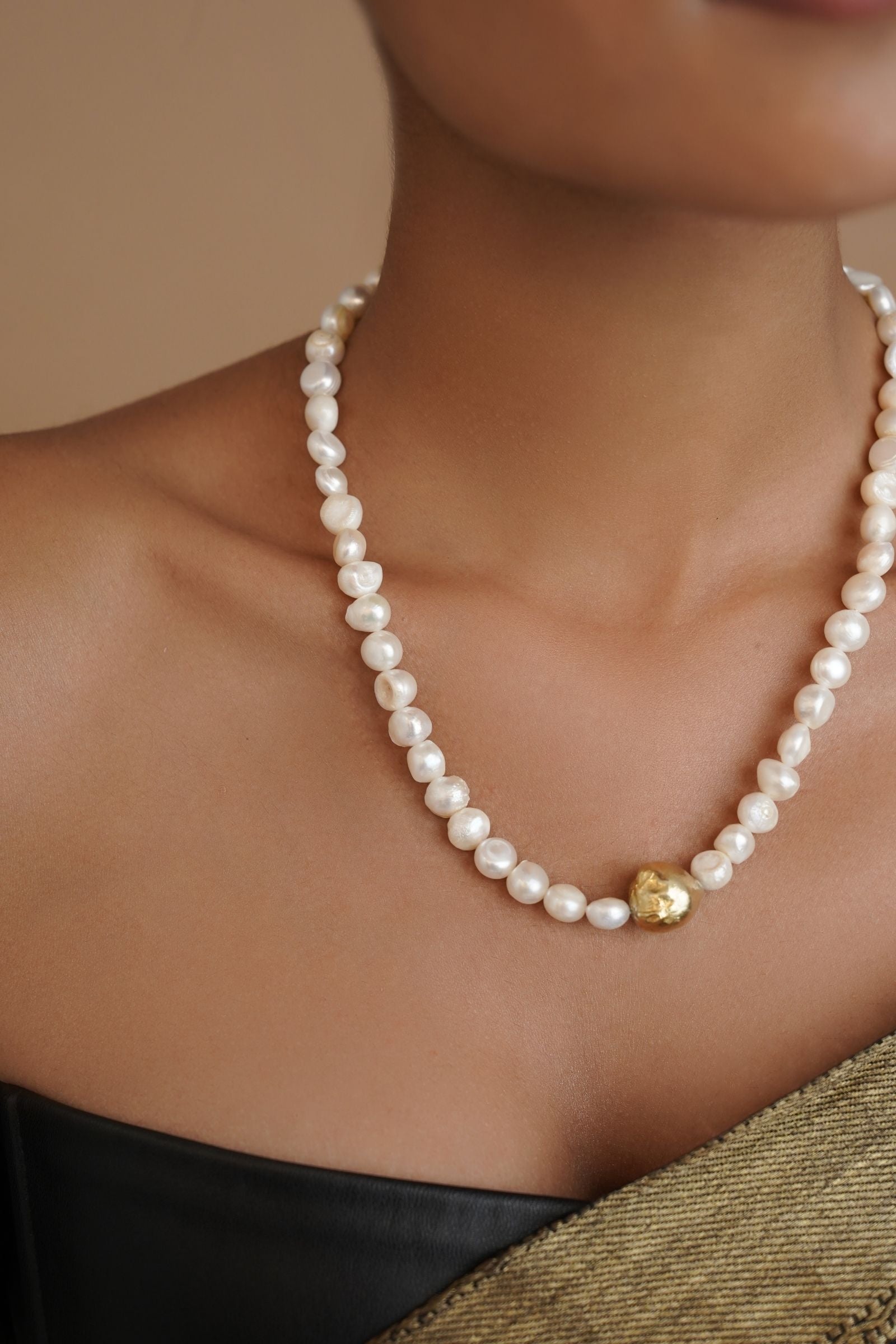 Eternal Pearl Gold Necklace