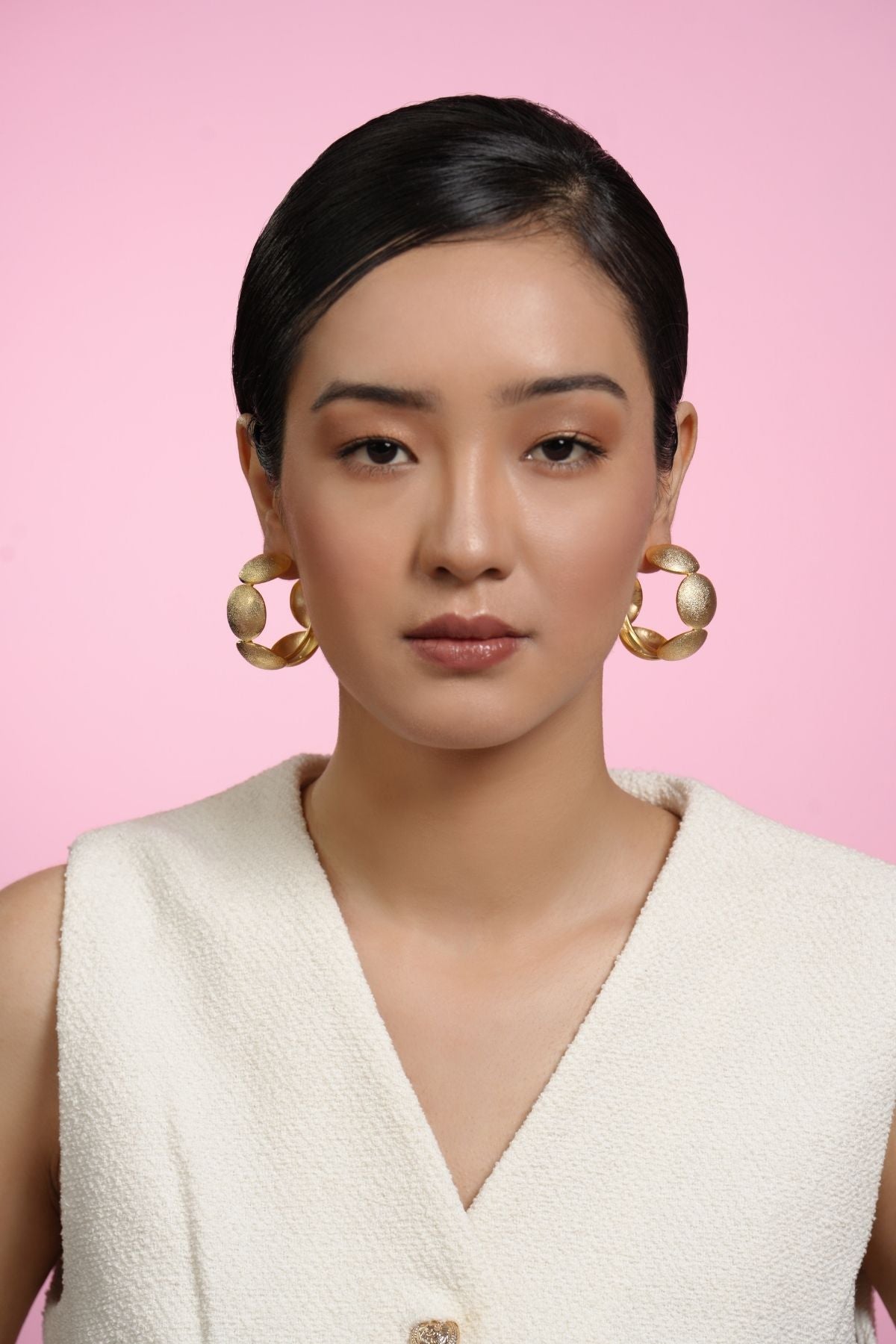 Gold Bubble 22K Hoops
