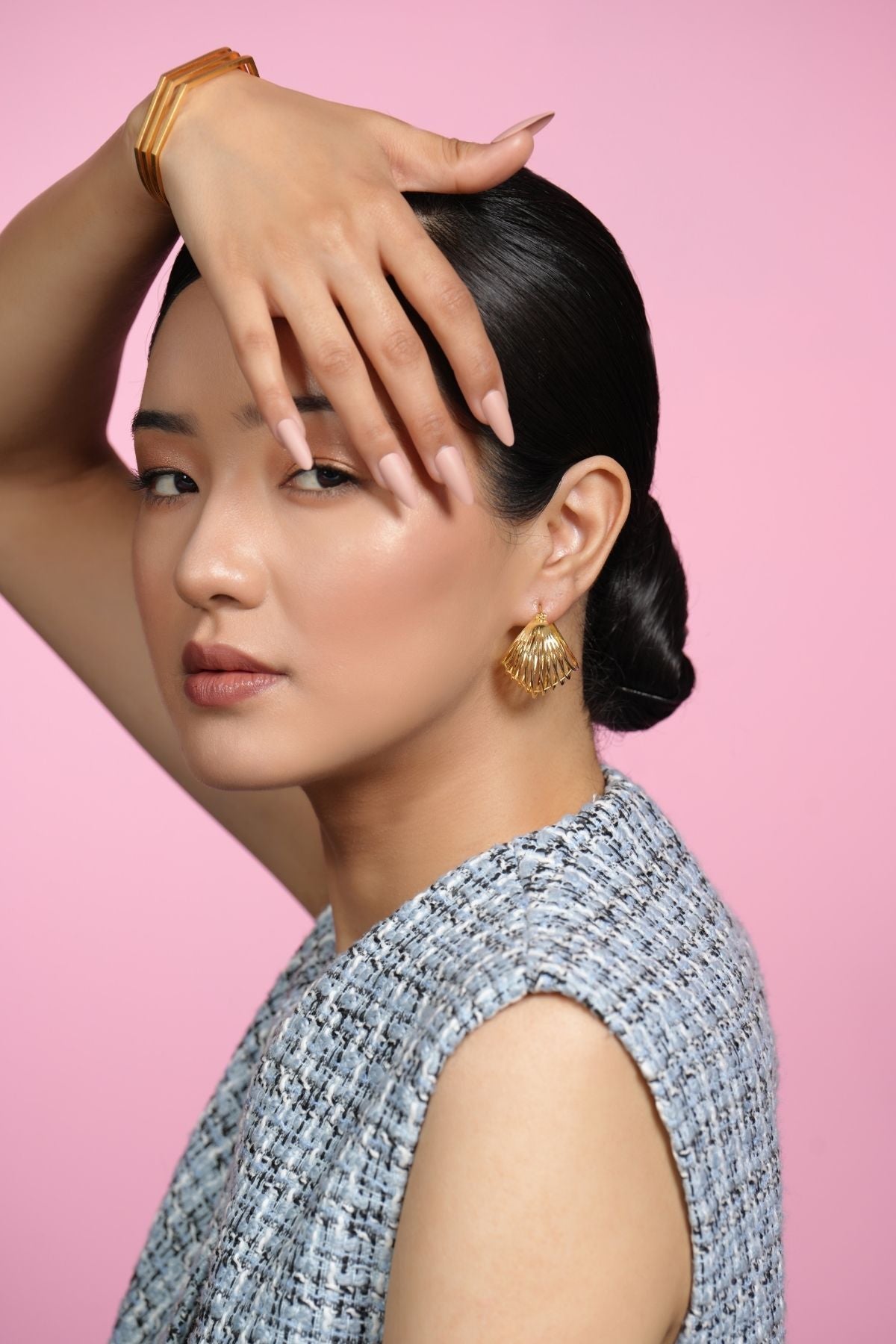Honey Gold Delight 22K Hoops