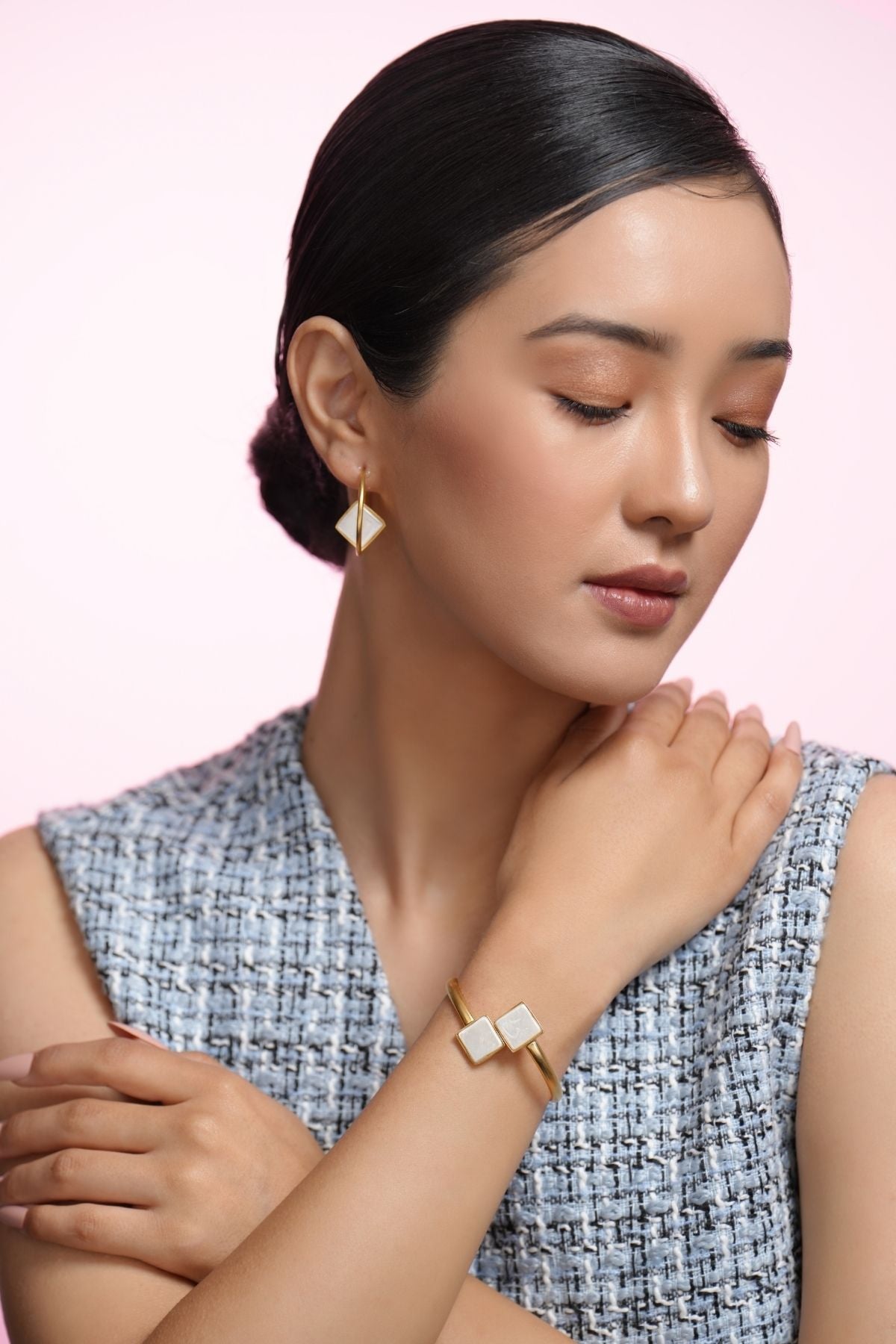 Sugared Pearl 22K Bracelet- Free Size