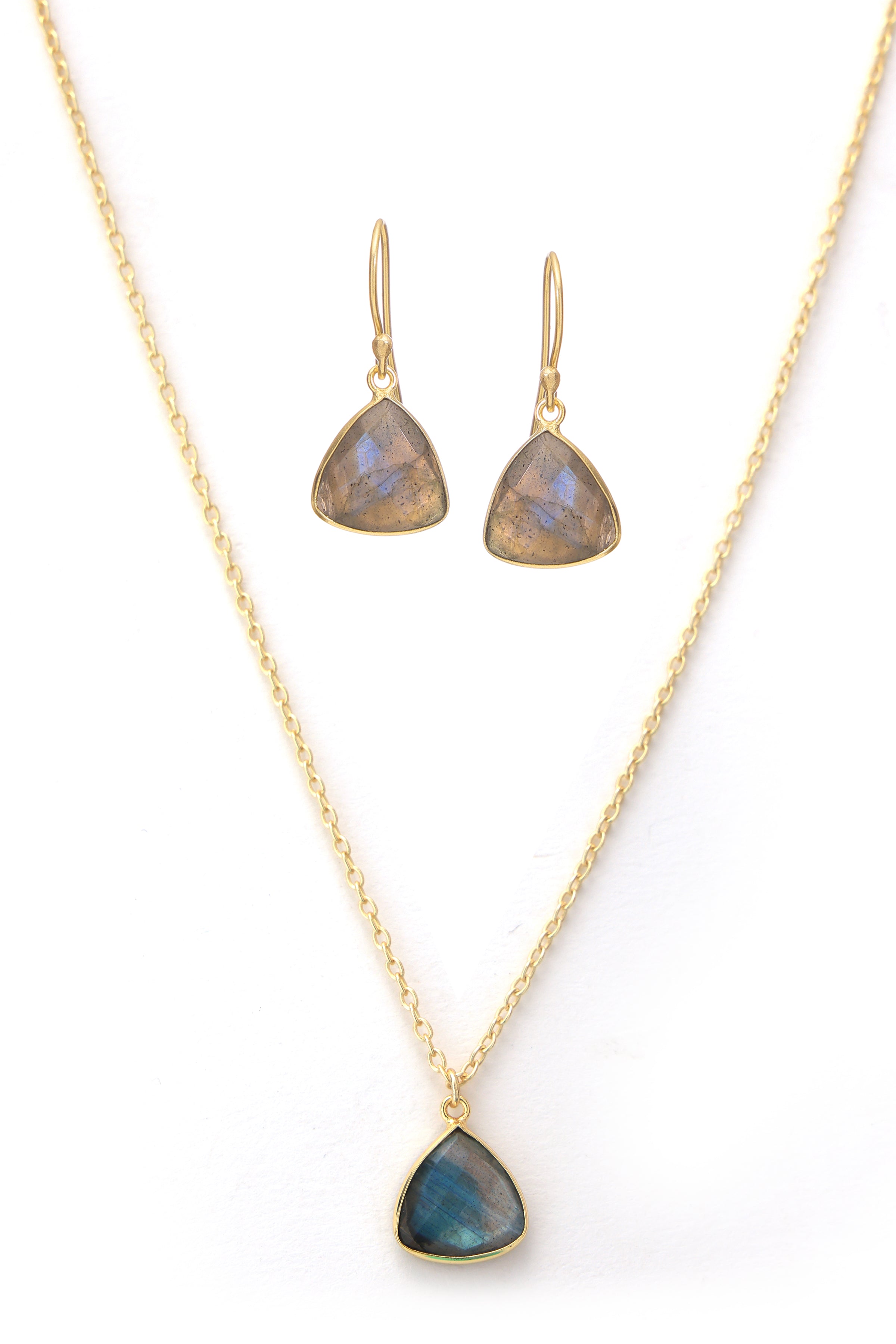 Labradorite Necklace Set